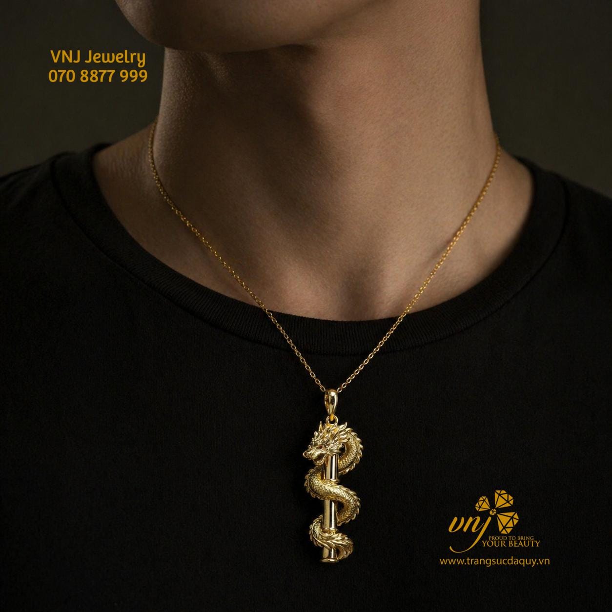 Mặt Dây Chuyền Long Ấn Tàng Thư