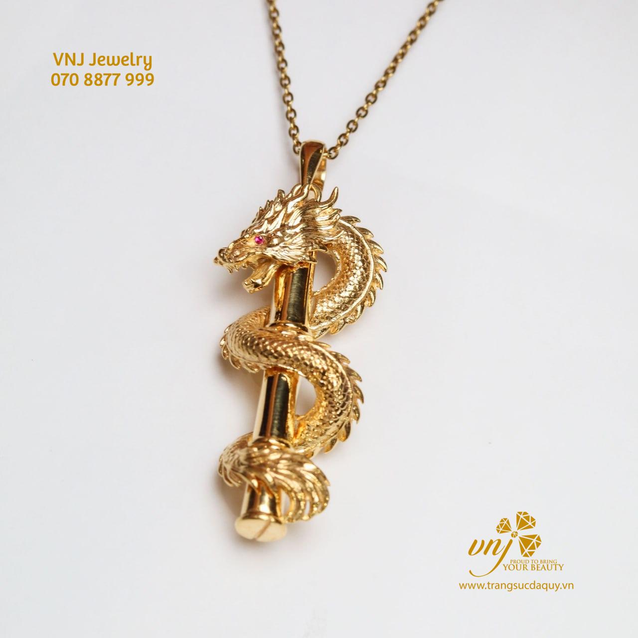 Mặt Dây Chuyền Long Ấn Tàng Thư