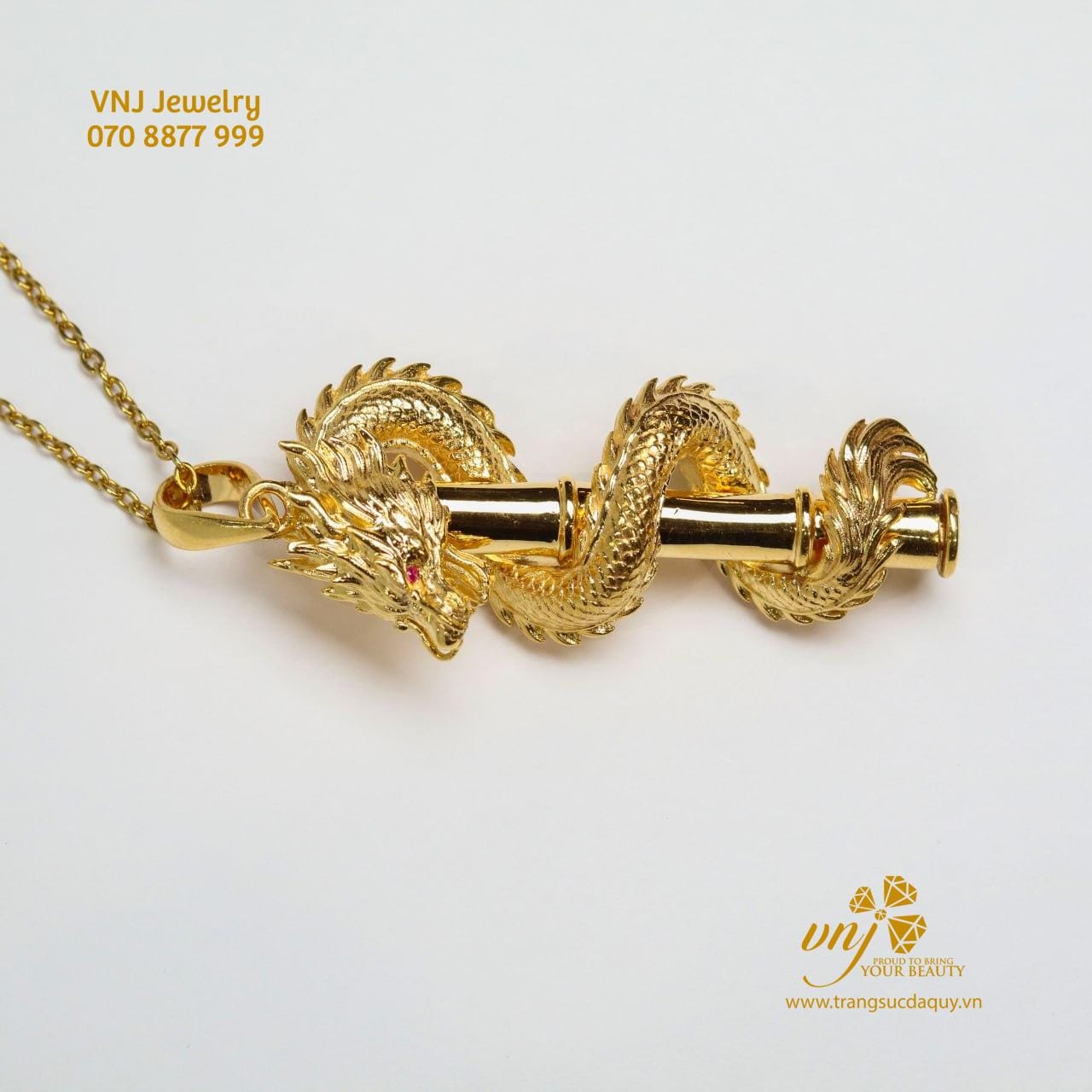 Mặt Dây Chuyền Long Ấn Tàng Thư