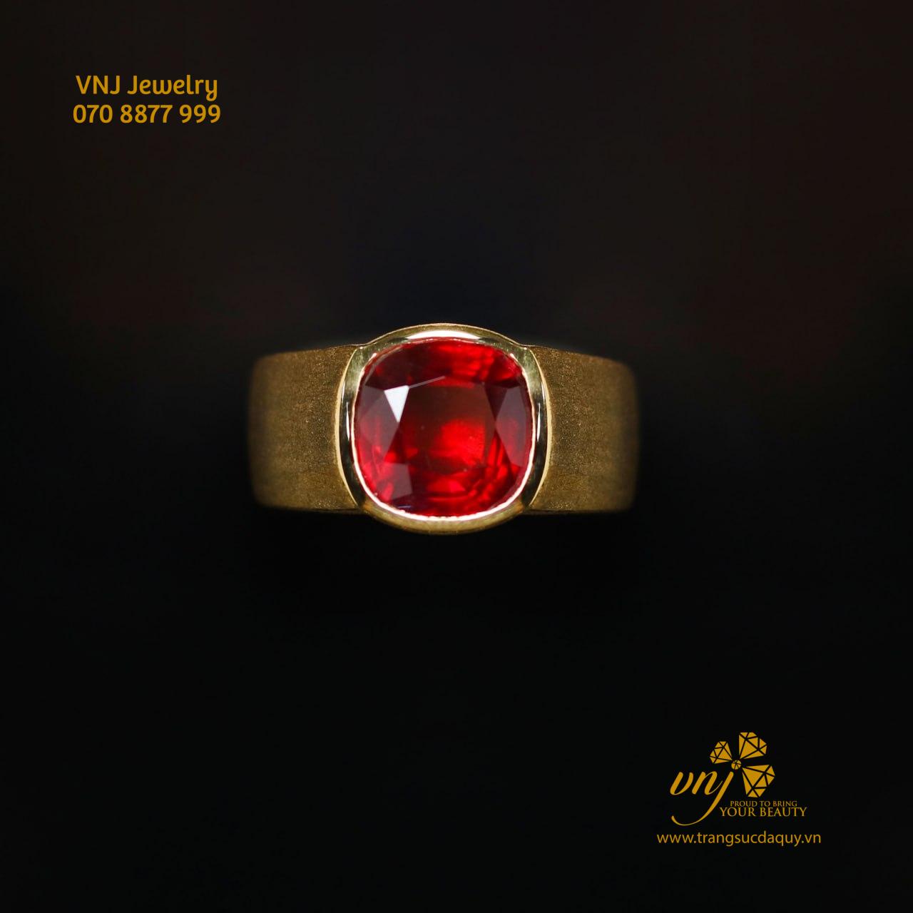 Nhẫn Nam Đá Ganet (4)