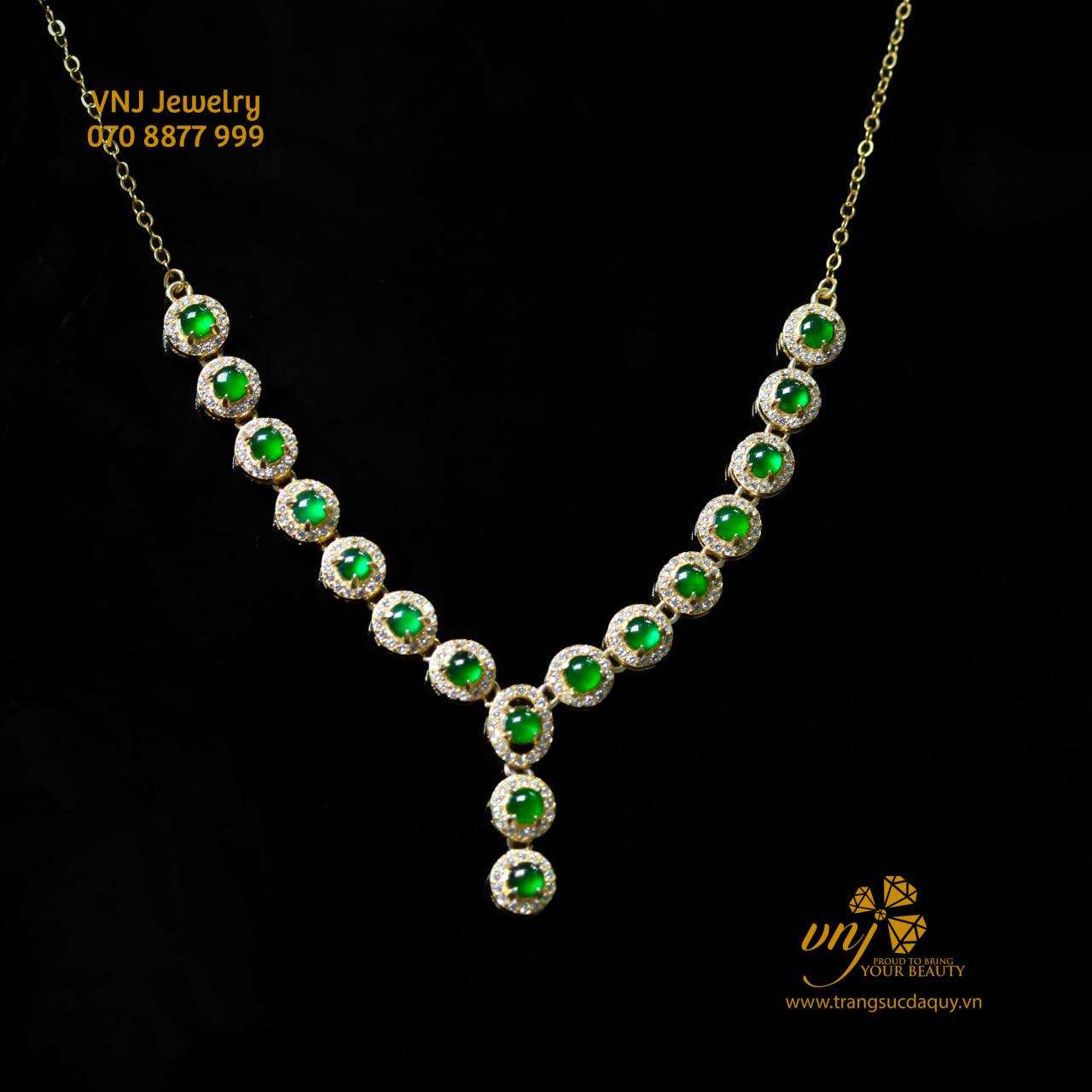 Dây Chuyền Phỉ Thuý Hoàng Gia MDJ6