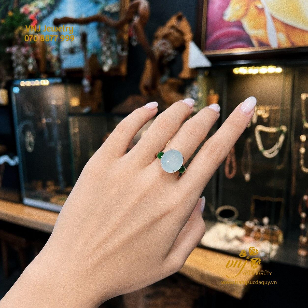 Nhẫn Băng Ngọc Phỉ Thuý NWJ12 - Ảnh 4