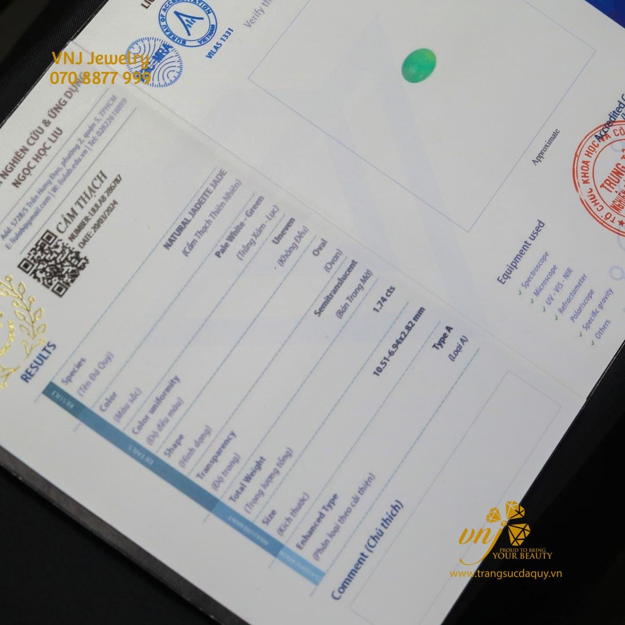 Lục Phỉ Thuý Type A VDJ24 - Ảnh 2