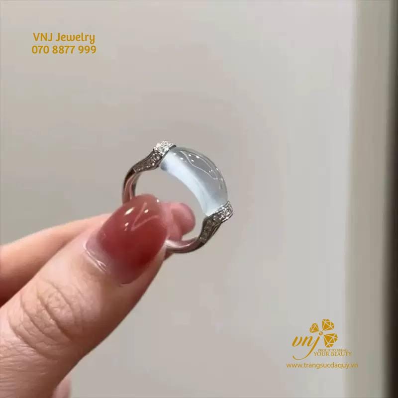 Nhẫn Băng Ngọc Phỉ Thúy Luxury Vàng NWJ14