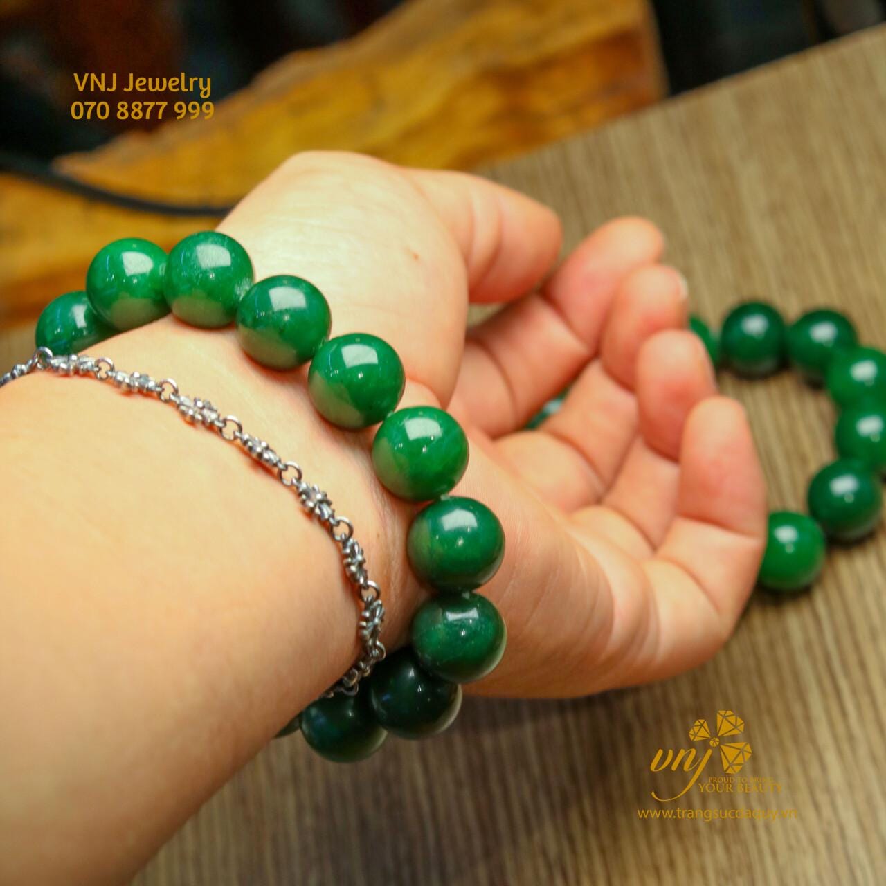 Chuỗi Vòng Ngọc Bích Nephrite VDN01