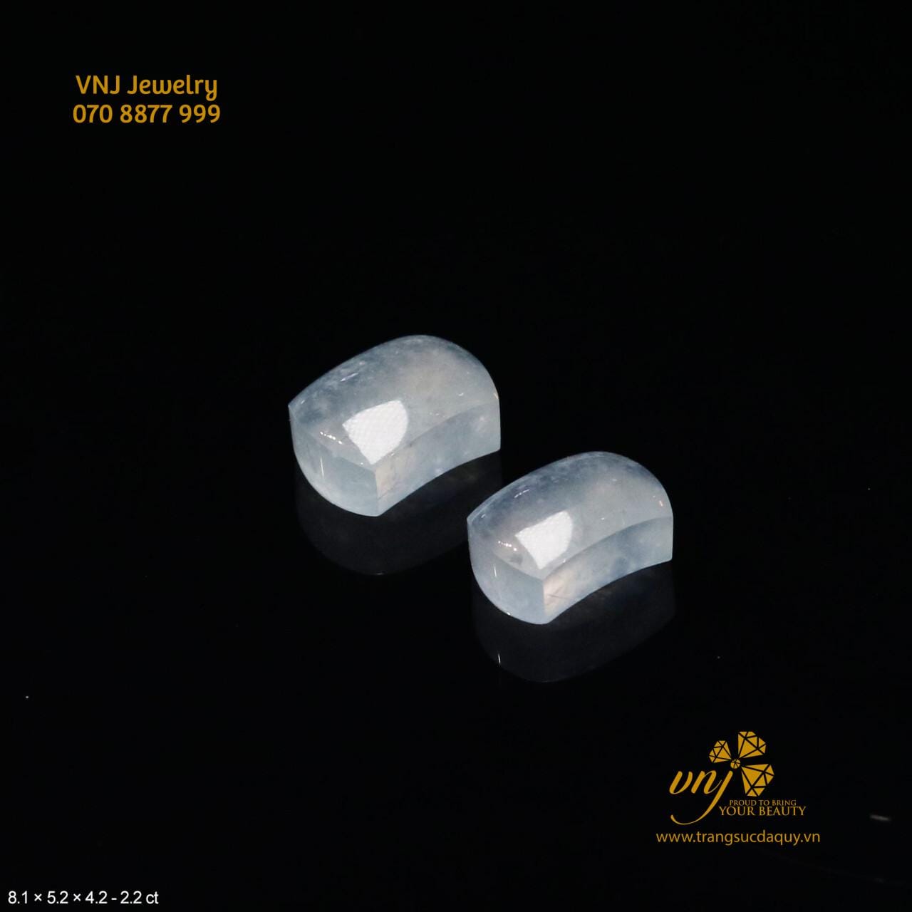 Phỉ Thuý Băng Nếp Hoa Cắt Yên Ngựa VDJ21 - Ảnh 2