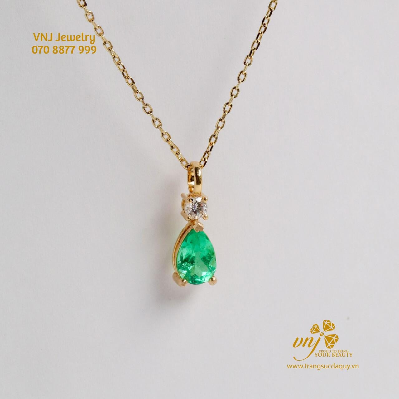 Mặt Dây Emerald Thiên Nhiên MDE2 - Ảnh 4