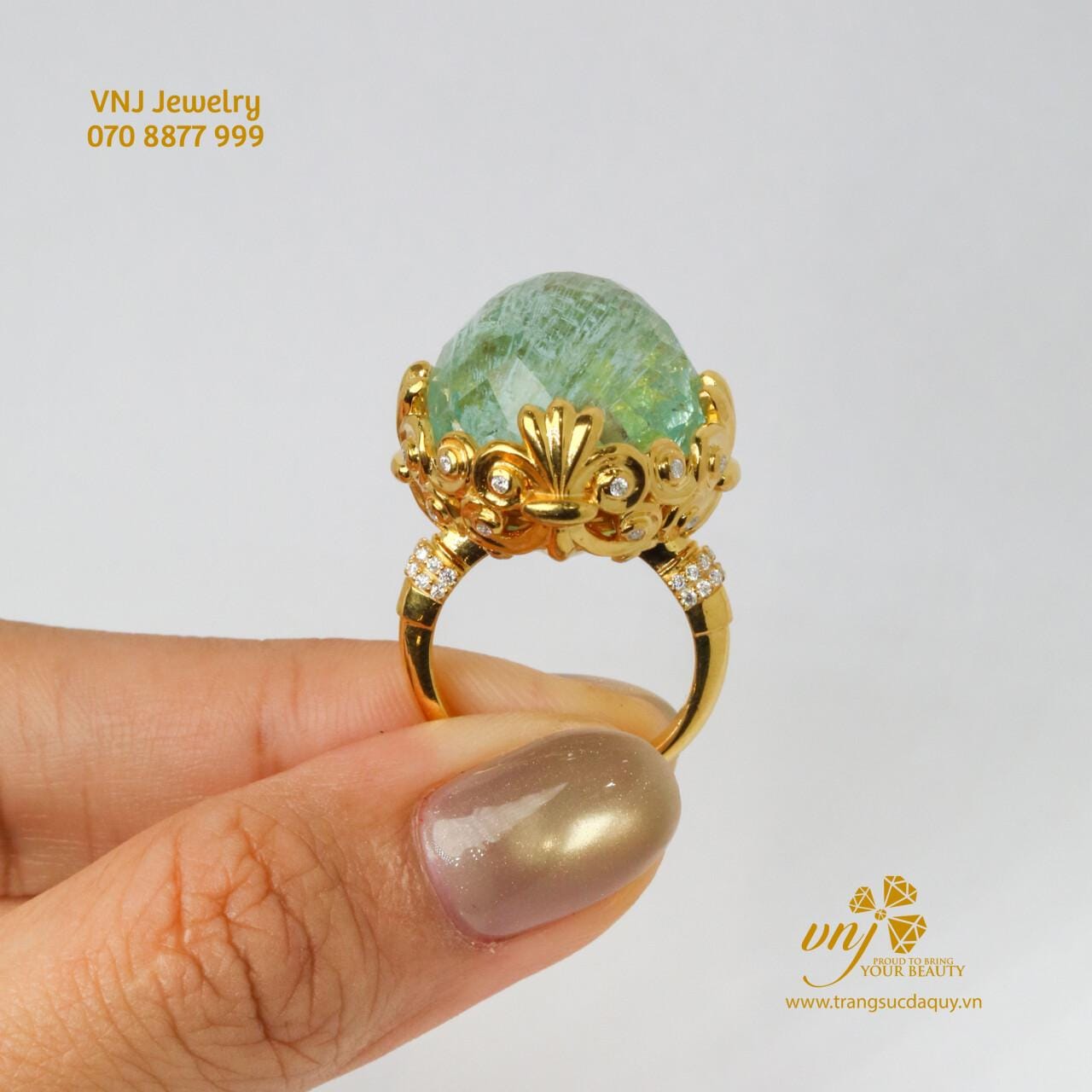 Nhẫn Tourmaline Thiên Nhiên Hoàng Gia NWTM3