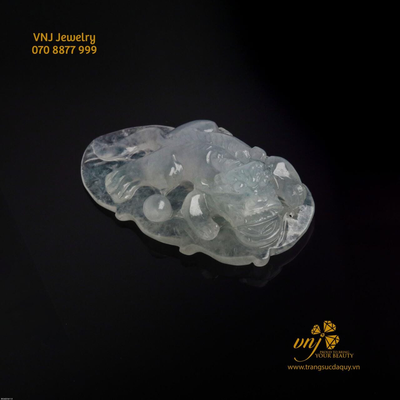 Tượng Tì Hưu Phỉ Thuý Nhả Châu MTJ7 - Ảnh 4