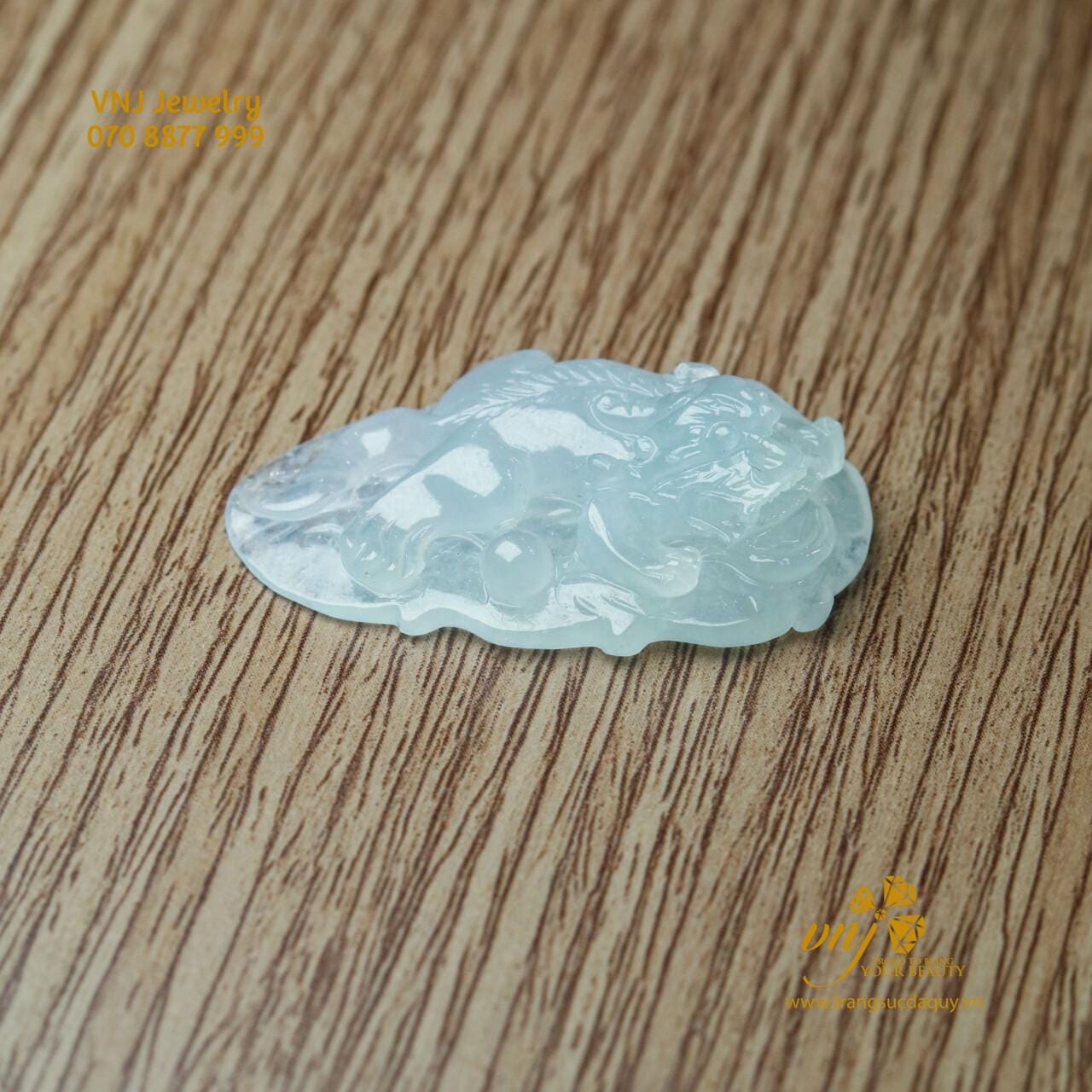 Tượng tì hưu phỉ thúy nhả châu cao cấp