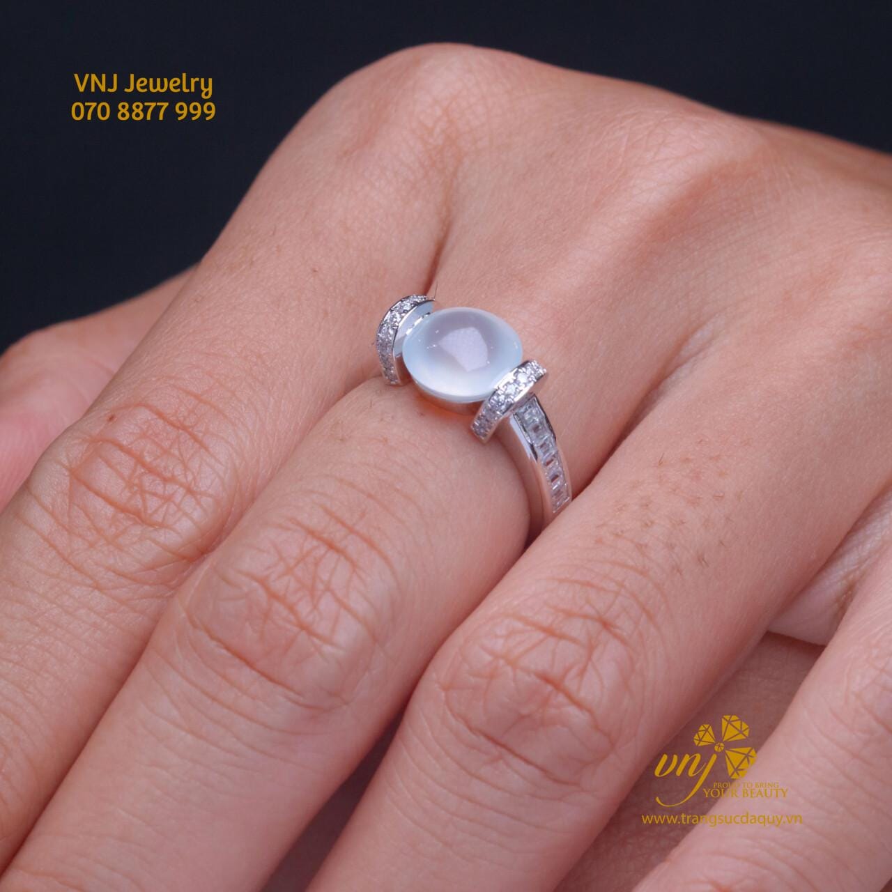 Nhẫn Phỉ Thúy Băng Thiên Nhiên NWJ16
