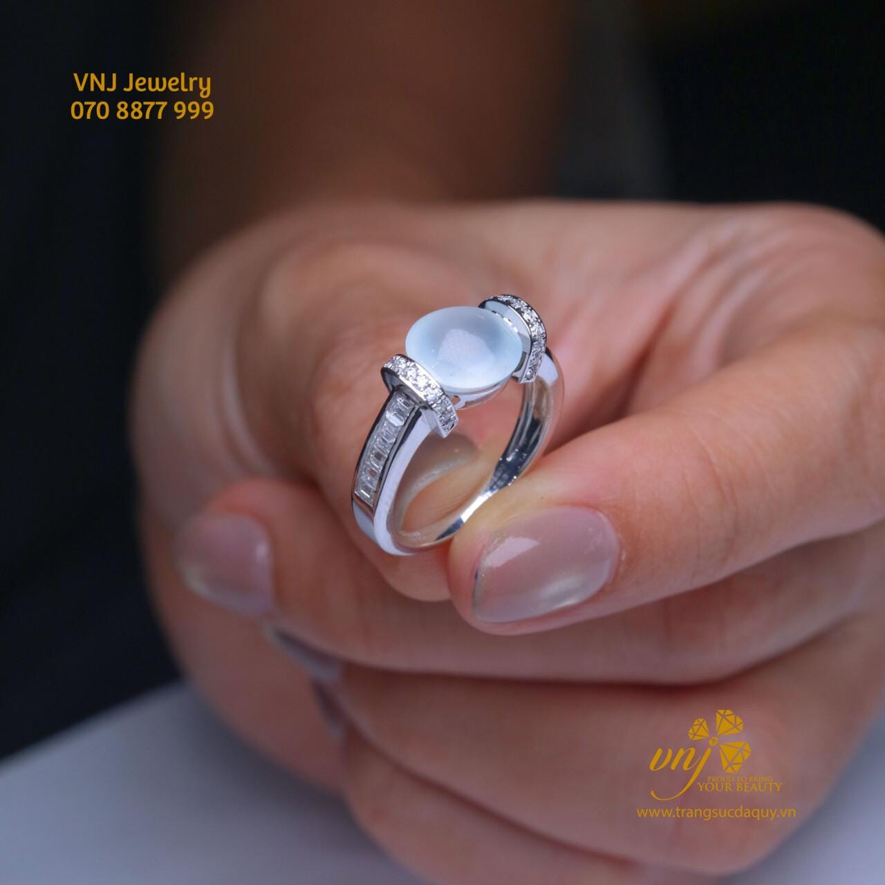 Nhẫn Phỉ Thúy Băng Thiên Nhiên NWJ16 - Ảnh 3