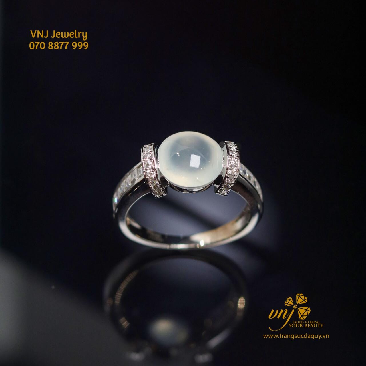Nhẫn Phỉ Thúy Băng Thiên Nhiên NWJ16 - Ảnh 2