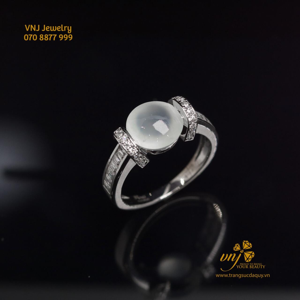Nhẫn Phỉ Thúy Băng Thiên Nhiên NWJ16