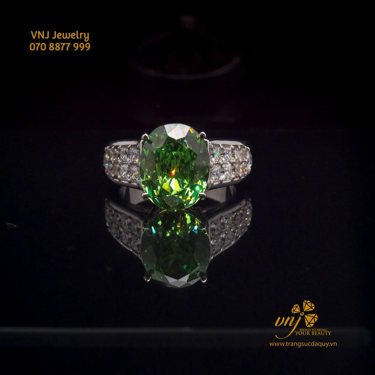 Nhẫn Tourmaline Xanh Lá NWTM4