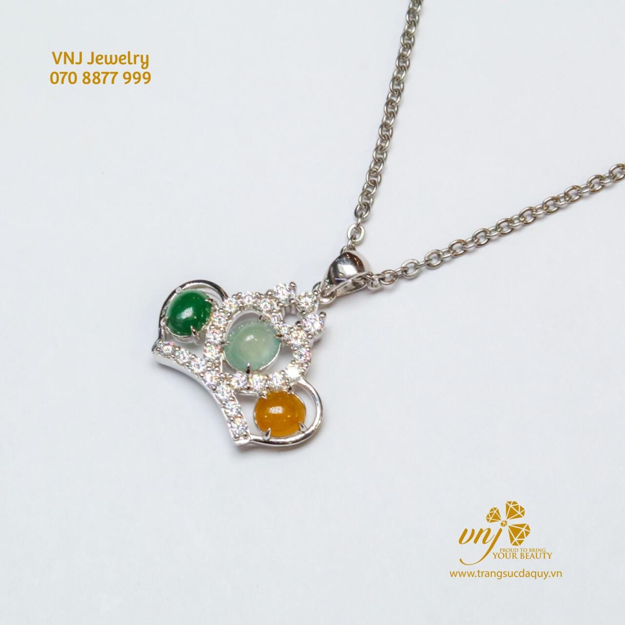 Mặt Dây Vương Miện Phỉ Thuý Thiên Nhiên MDJ7 - Ảnh 3