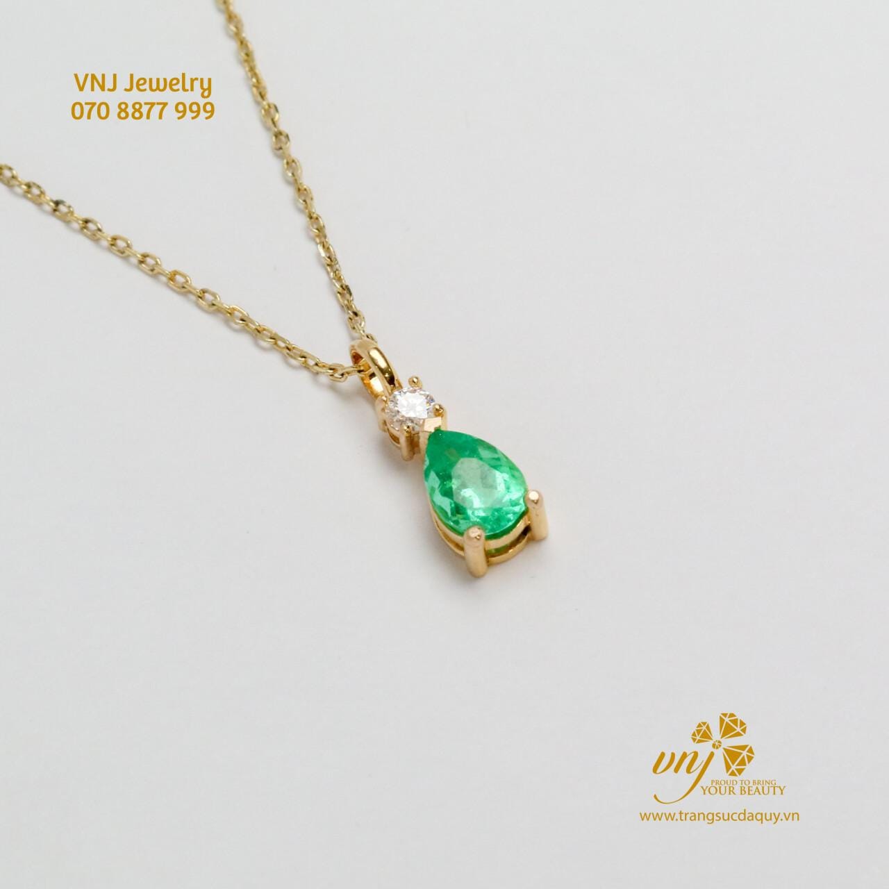 Mặt Dây Emerald Thiên Nhiên MDE2
