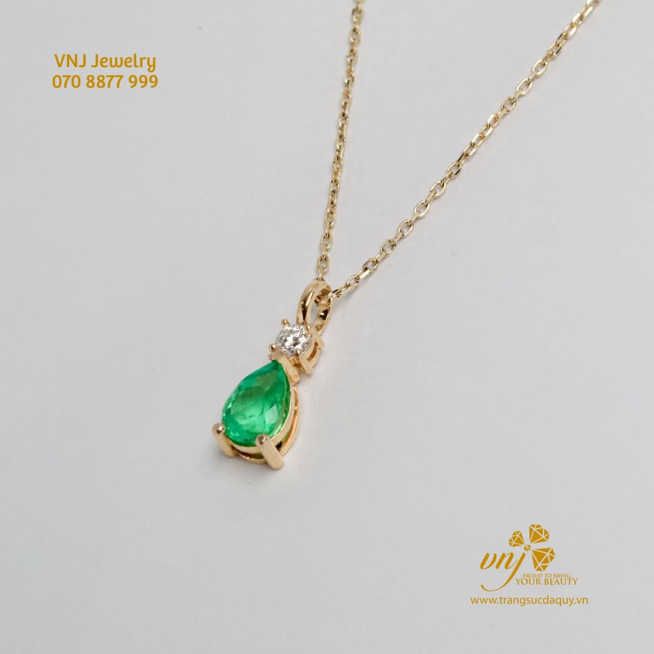 Mặt Dây Emerald Thiên Nhiên MDE2 - Ảnh 2