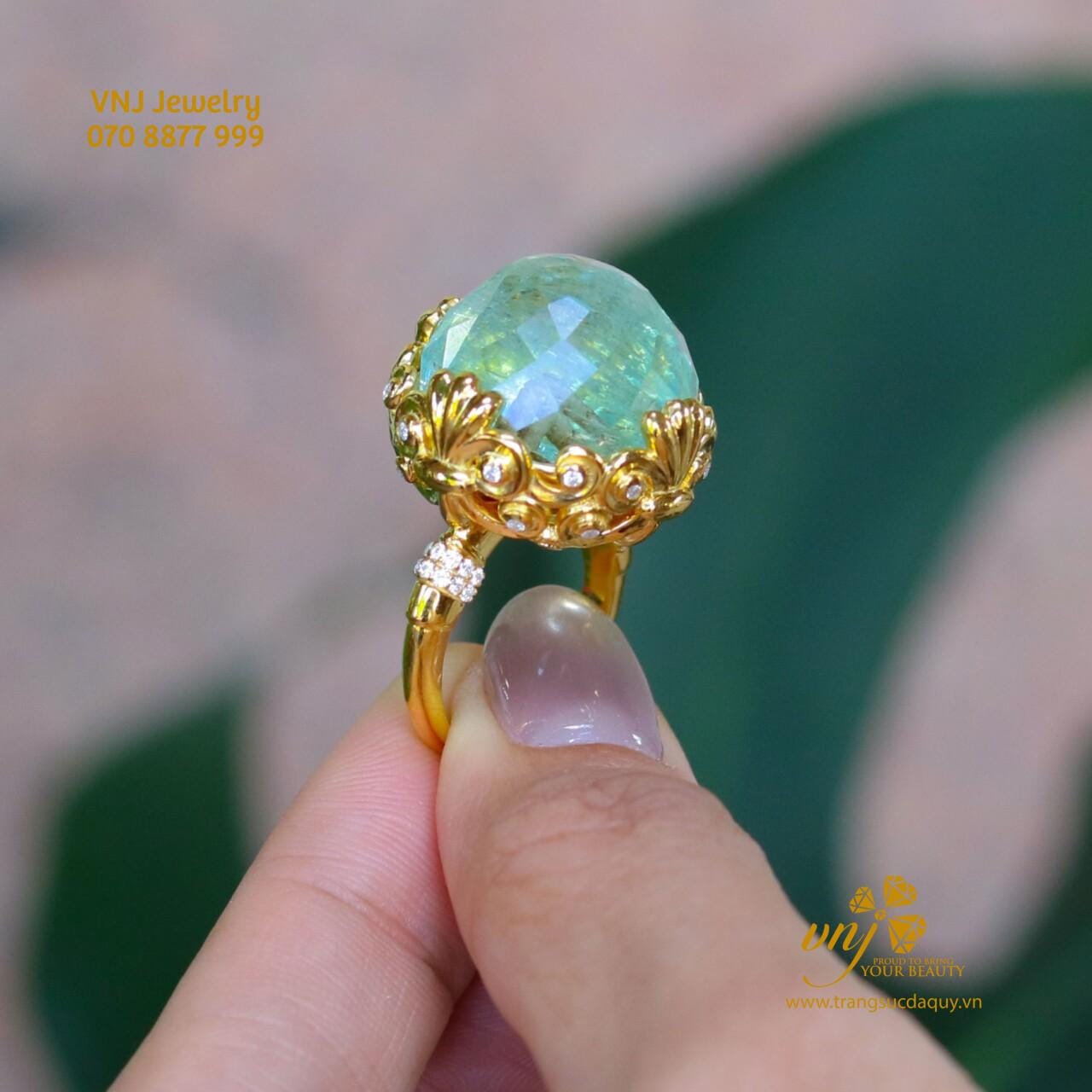 Nhẫn Tourmaline Thiên Nhiên Hoàng Gia NWTM3