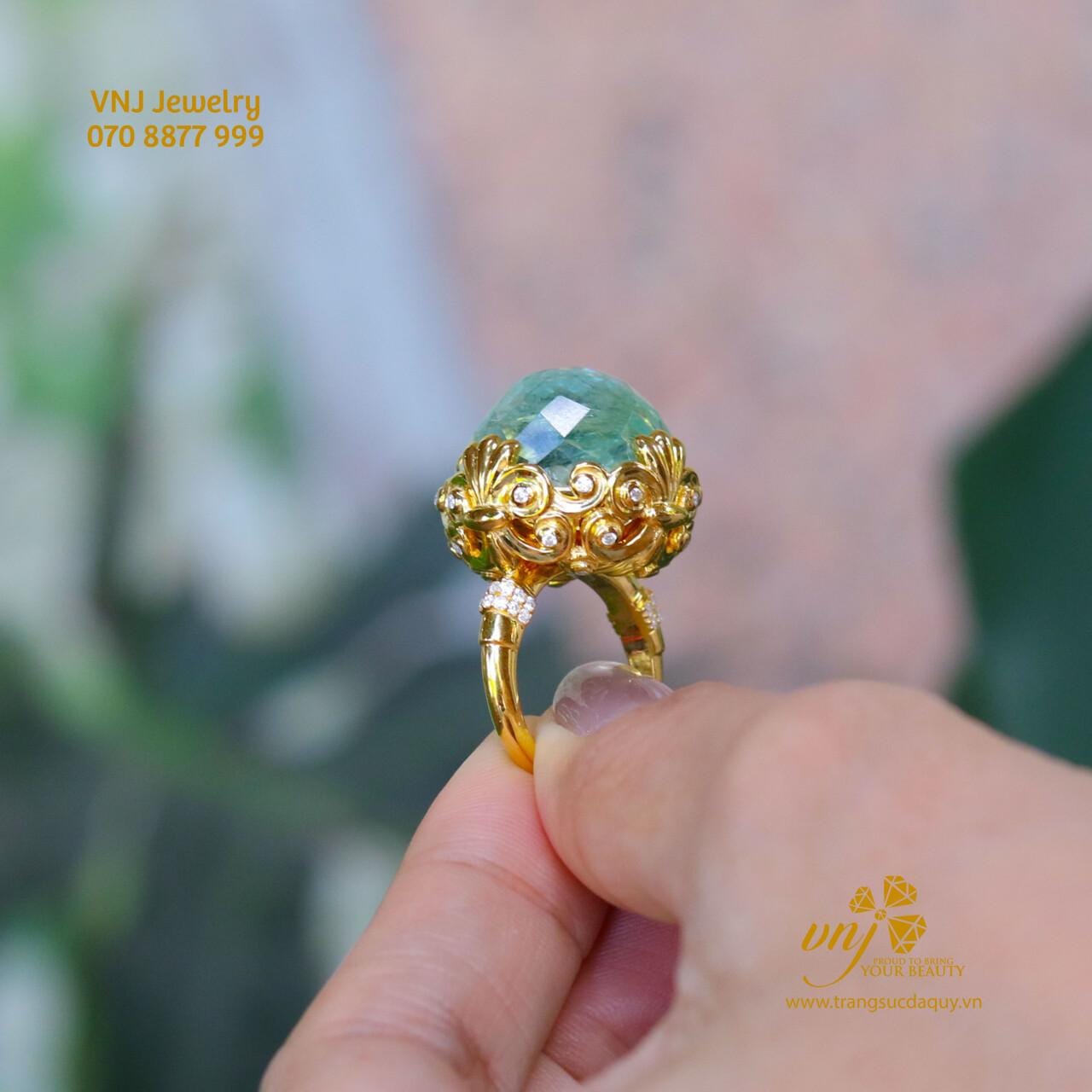 Nhẫn Tourmaline Thiên Nhiên Hoàng Gia NWTM3