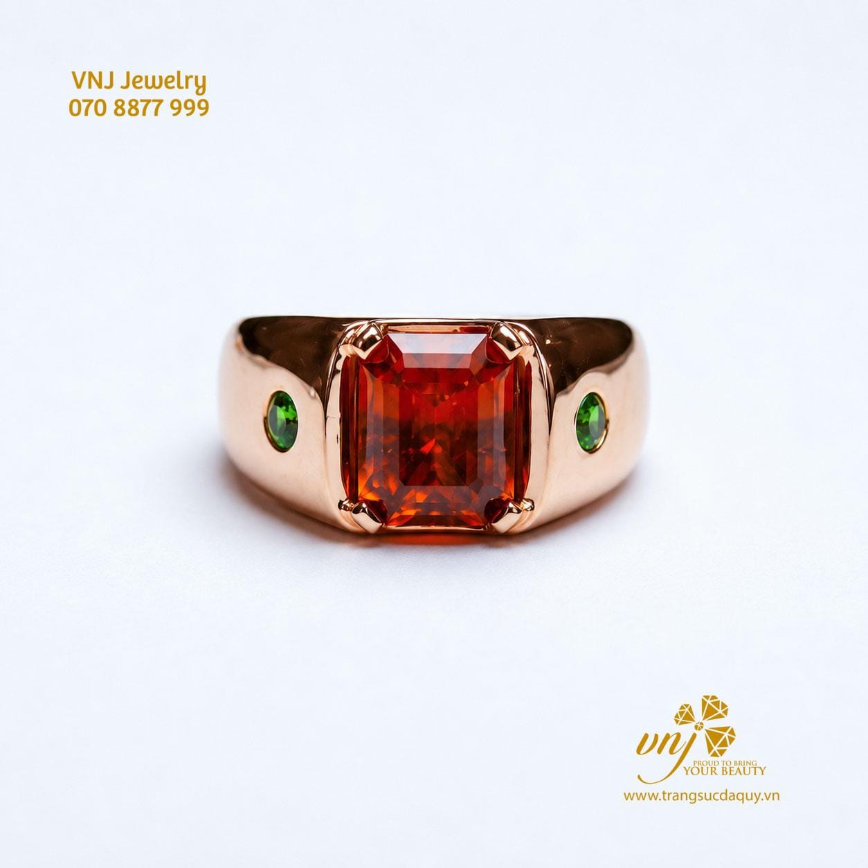 Nhẫn Mệnh Hỏa Đá Garnet NM165 - Ảnh 4