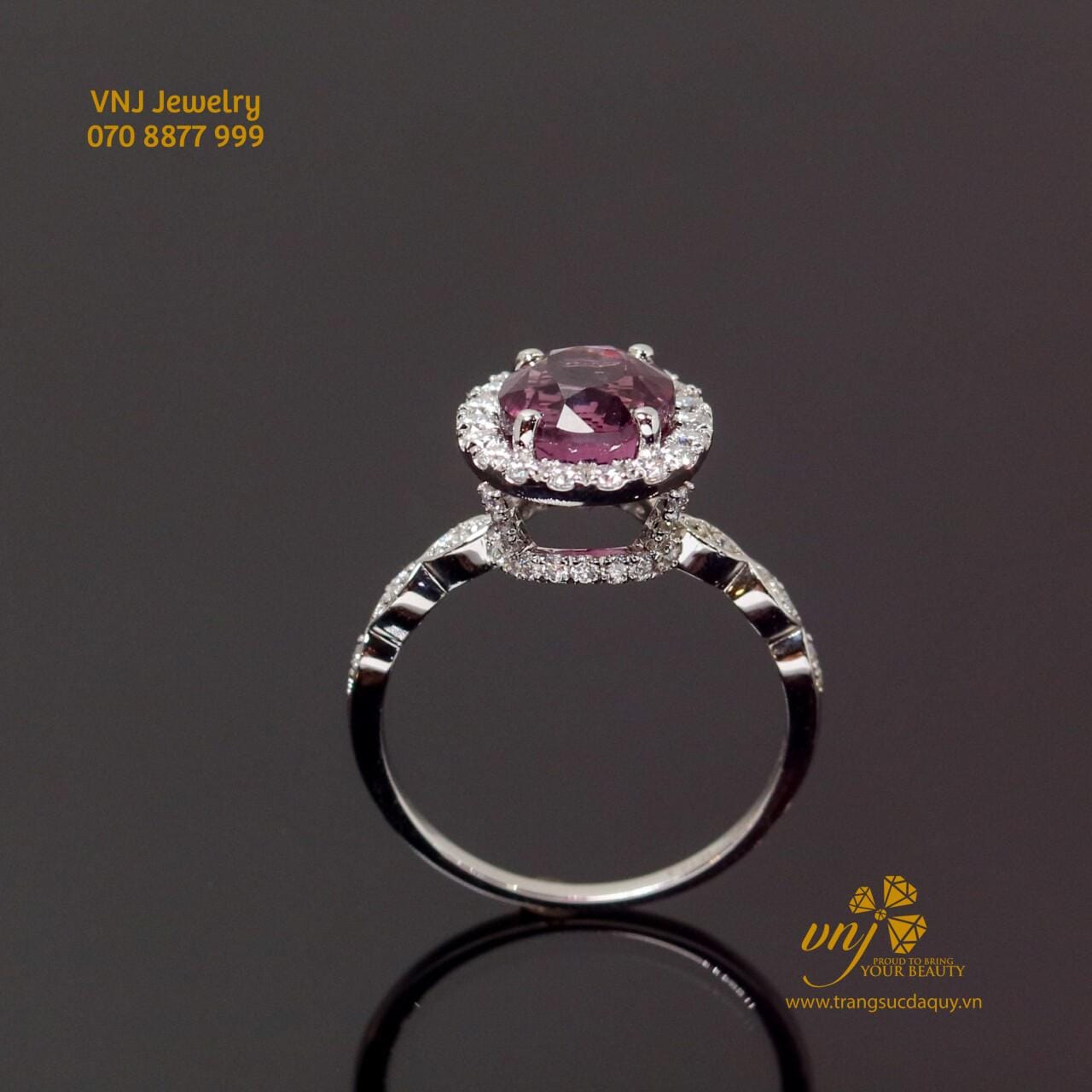 Combo Nhẫn đôi Spinel Tím NWSI18 - Ảnh 6