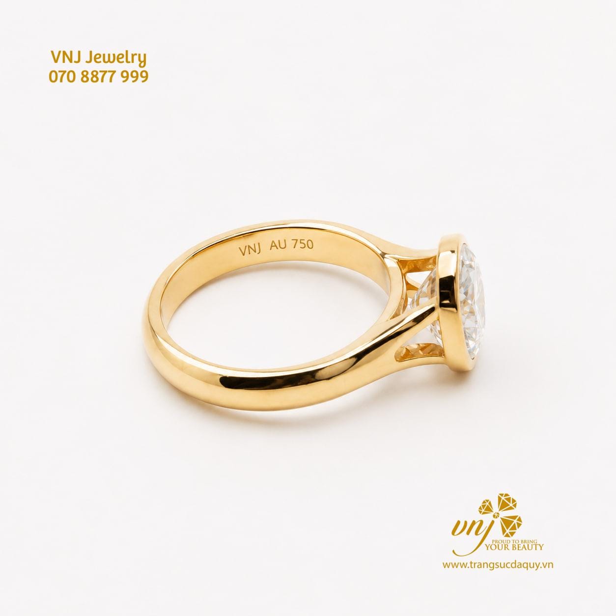 Nhẫn Moissanite Oval Cut NWD49