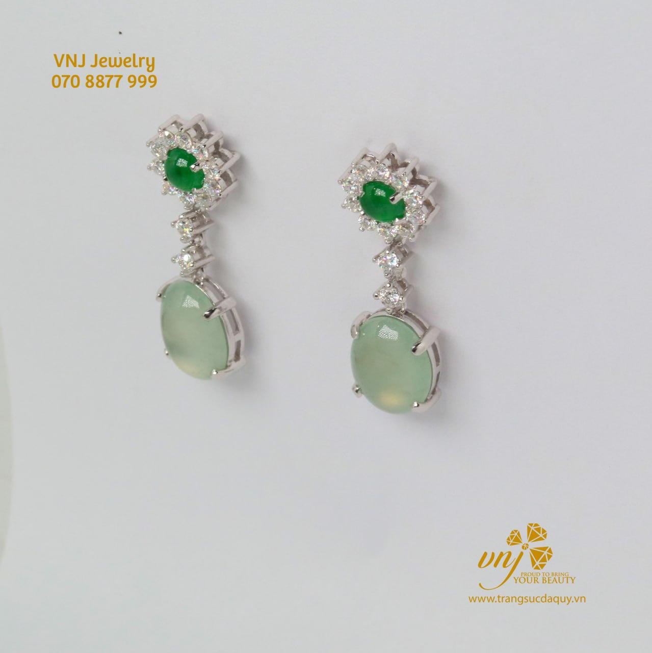 Bông Tai Ngọc Phỉ Thuý BTJ7 - Ảnh 3