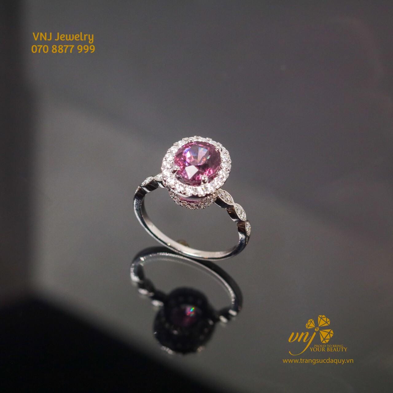 Combo Nhẫn đôi Spinel Tím NWSI18 - Ảnh 7