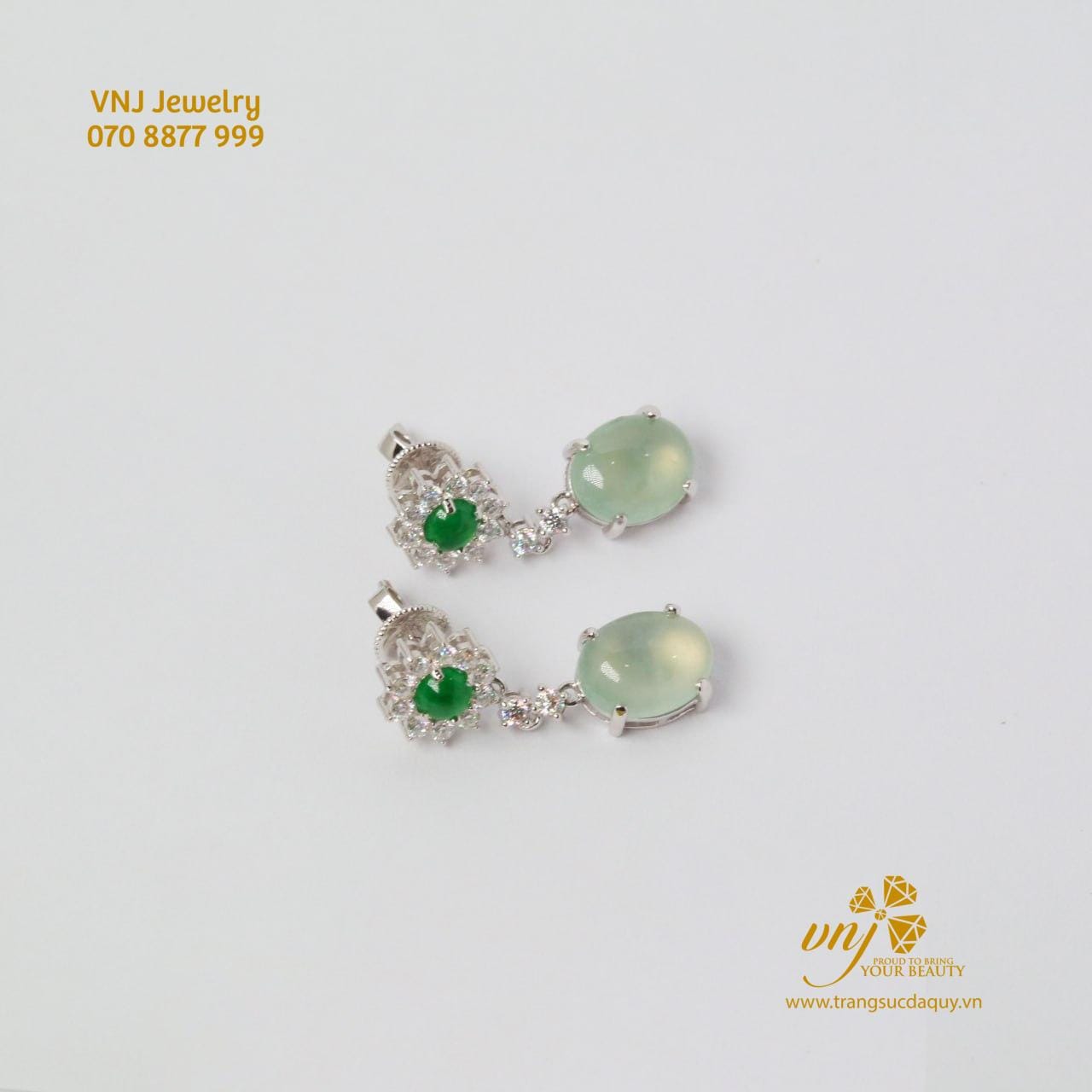 Bông Tai Ngọc Phỉ Thuý BTJ7 - Ảnh 4