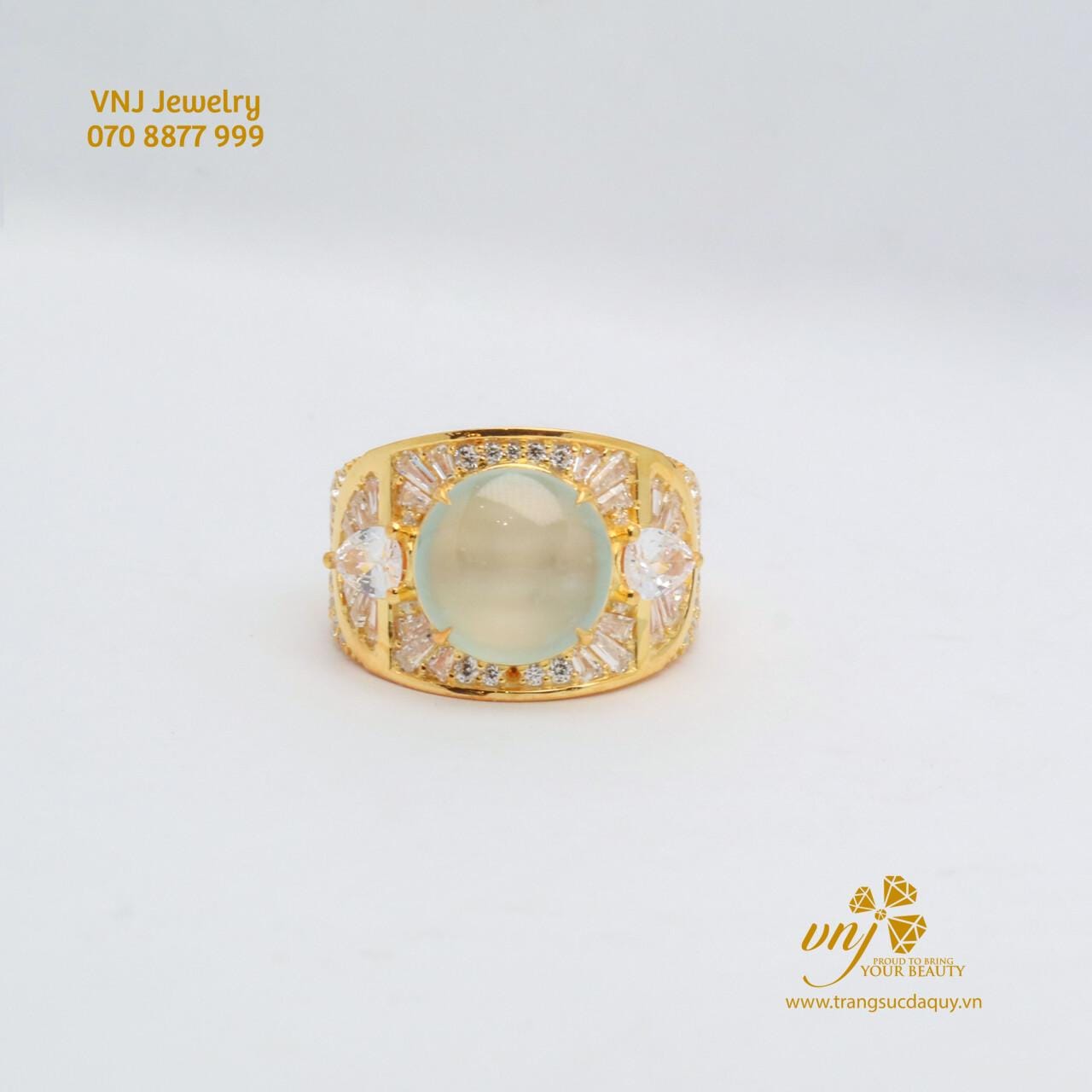 Nhẫn Nam Băng Ngọc Phỉ Thúy NM167 - Ảnh 5