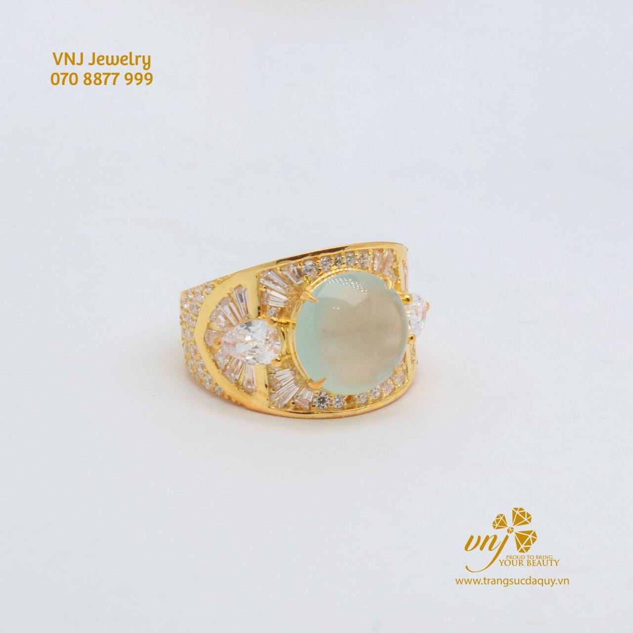 Nhẫn Nam Băng Ngọc Phỉ Thúy NM167 - Ảnh 4