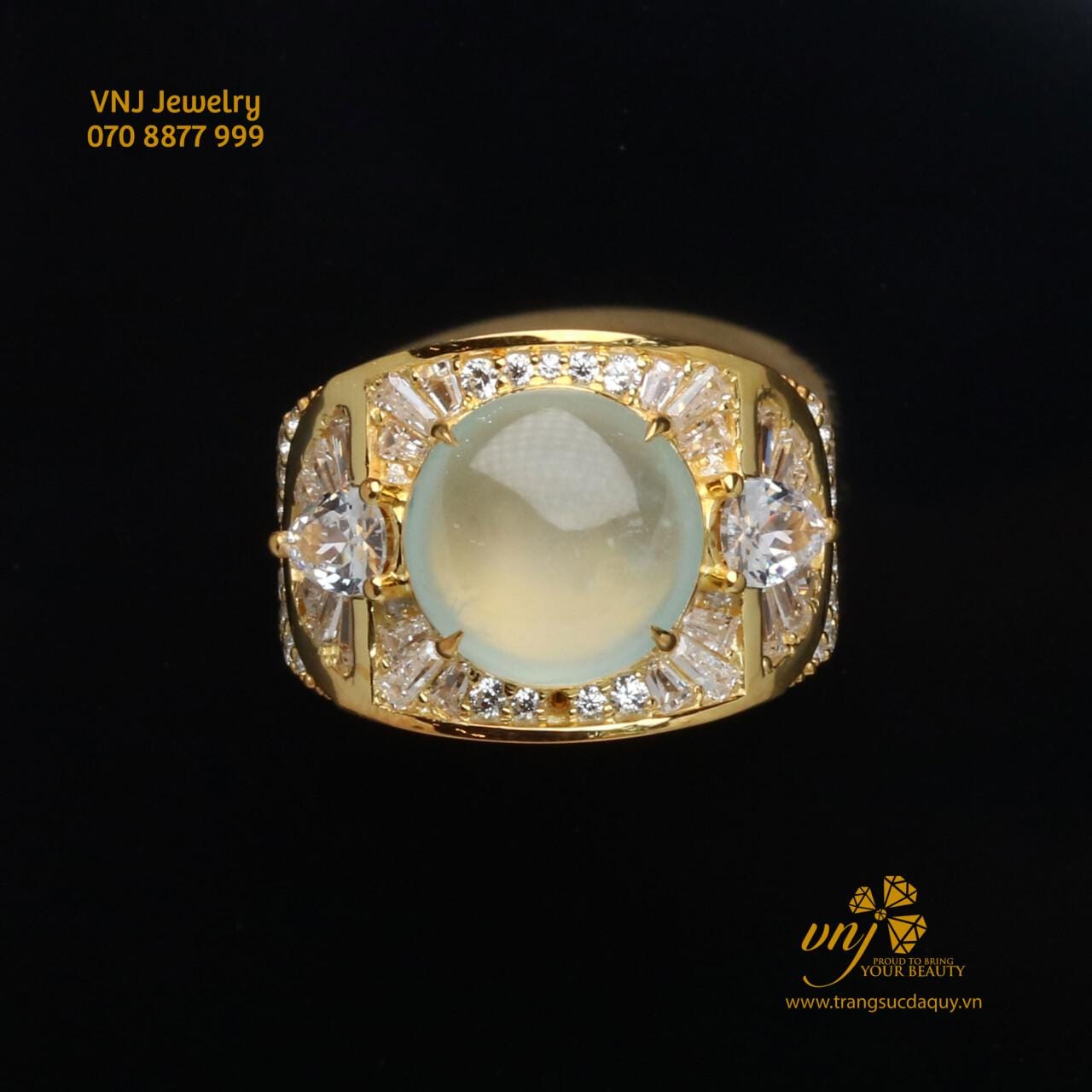 Nhẫn Nam Băng Ngọc Phỉ Thúy NM167