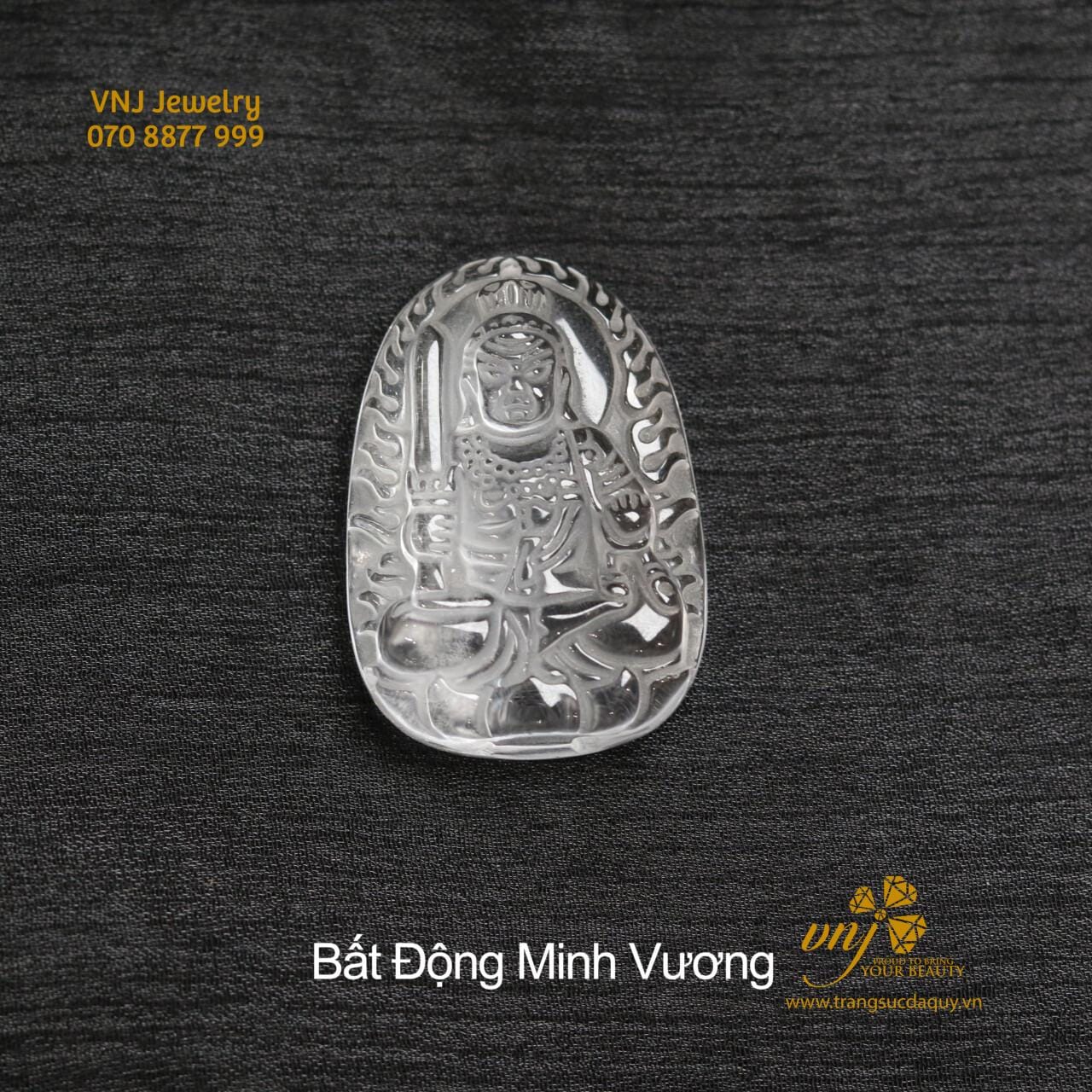 Mặt Phật Bản Mệnh Thạch Anh Trắng MTQW1 - Ảnh 7