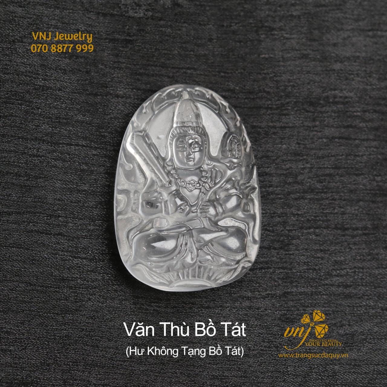 Mặt Phật Bản Mệnh Thạch Anh Trắng MTQW1 - Ảnh 5