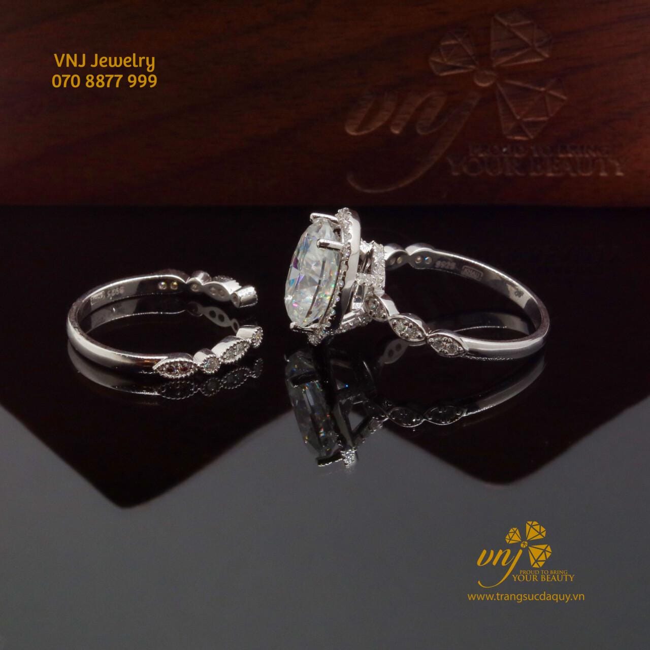 Combo 2 Nhẫn Kim Cương Moissanite NWD52