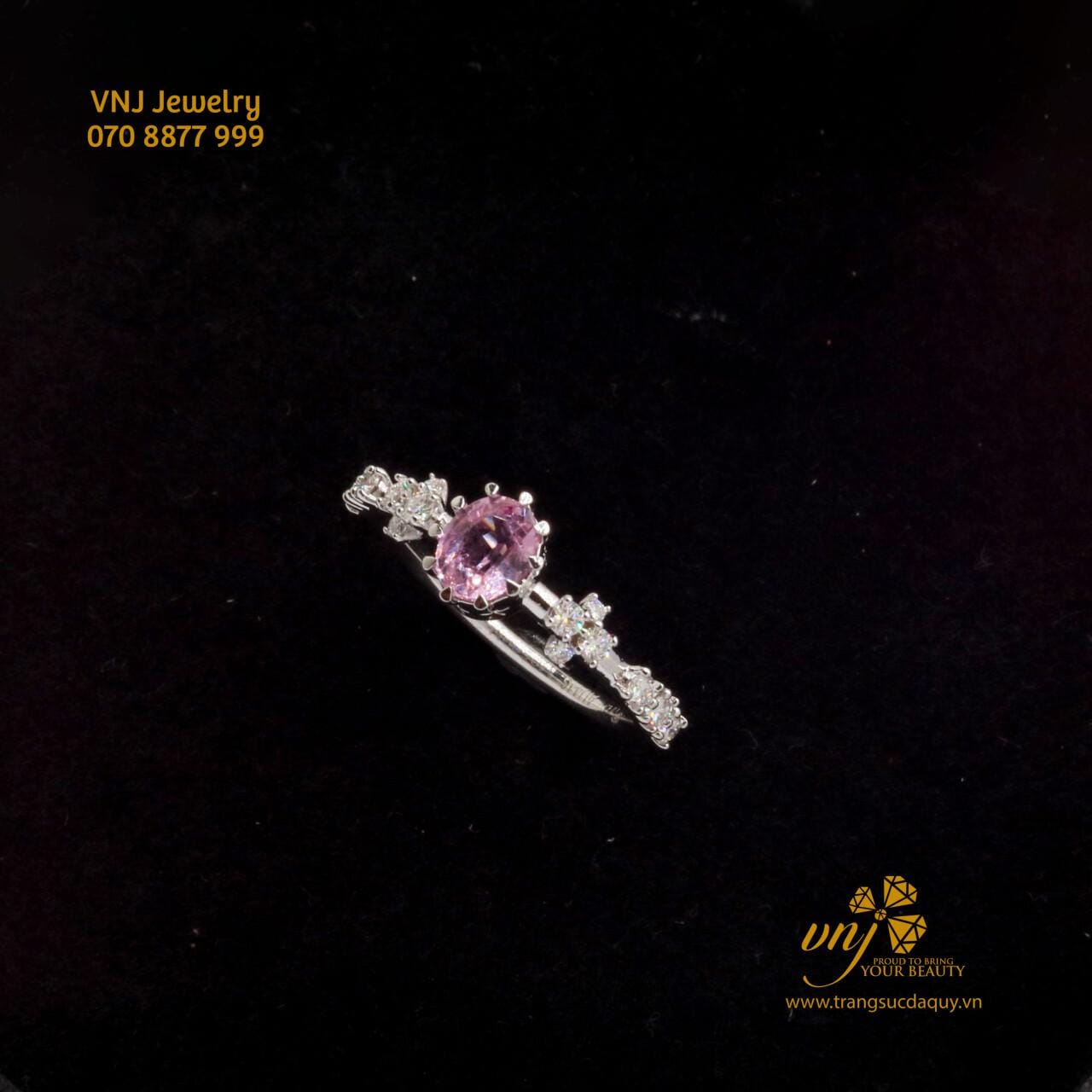 Nhẫn Sapphire Hồng Tự Nhiên NWS65 - Ảnh 7
