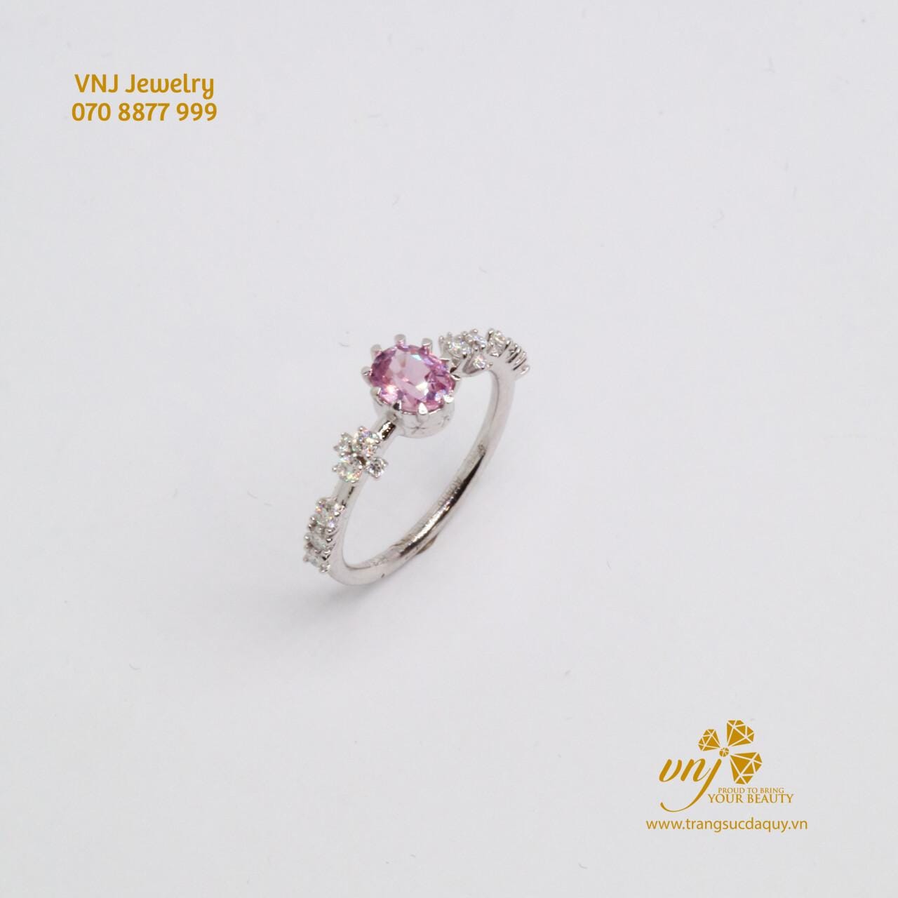 Nhẫn Sapphire Hồng Tự Nhiên NWS65 - Ảnh 6