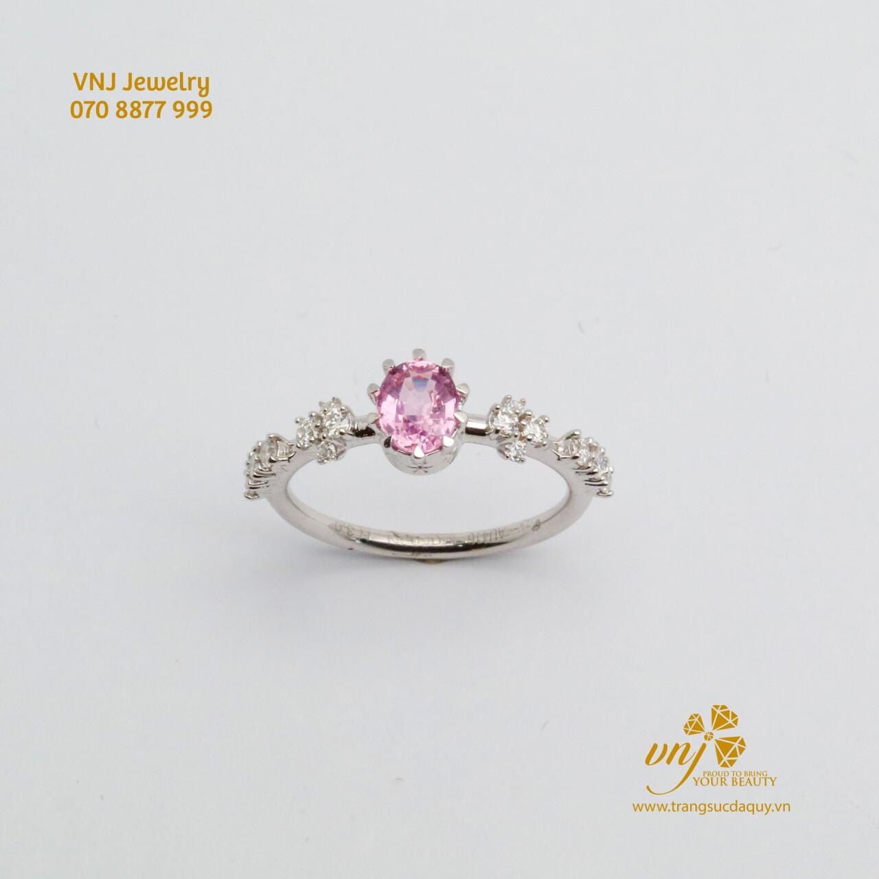 Nhẫn Sapphire Hồng Tự Nhiên NWS65 - Ảnh 5