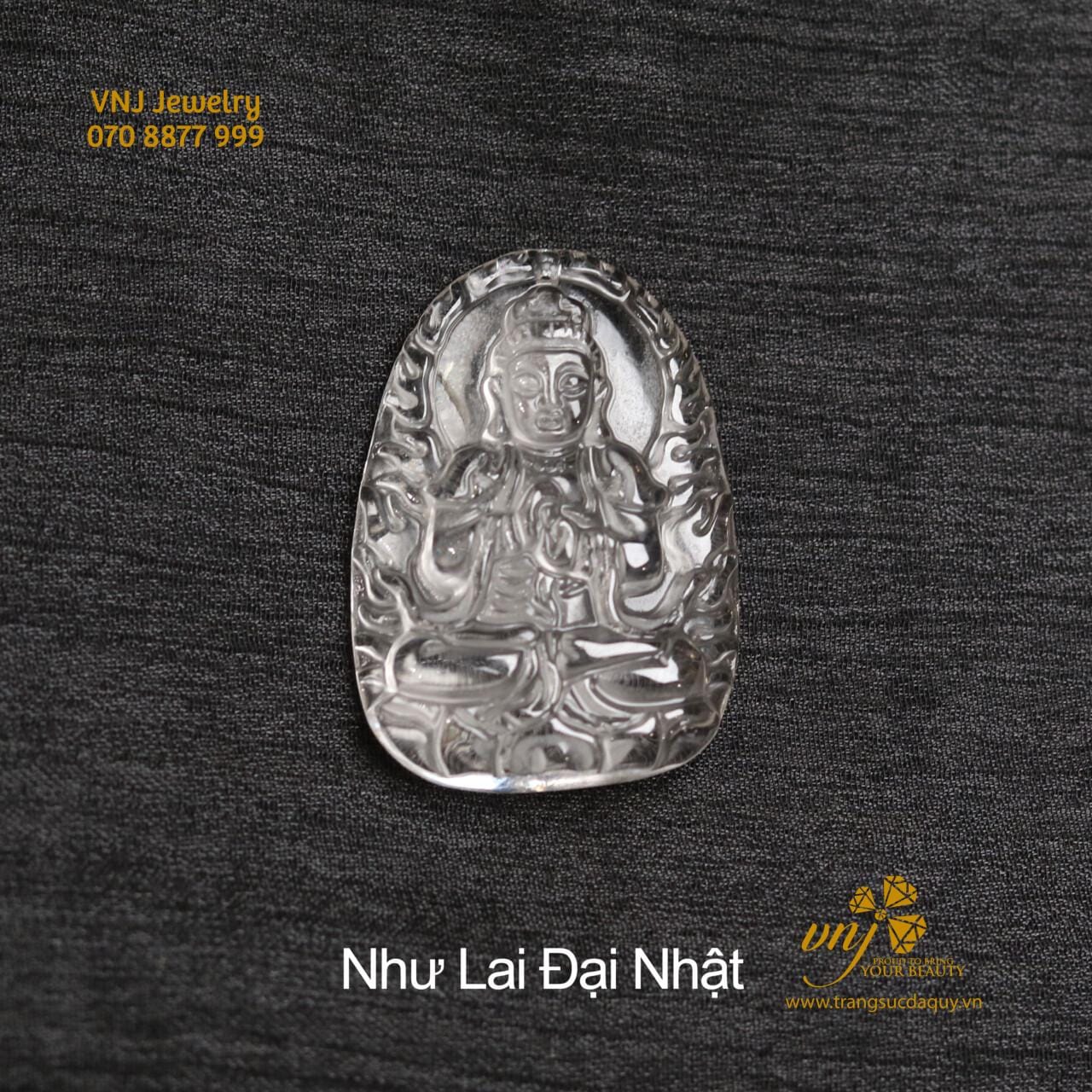 Mặt Phật Bản Mệnh Thạch Anh Trắng MTQW1 - Ảnh 3