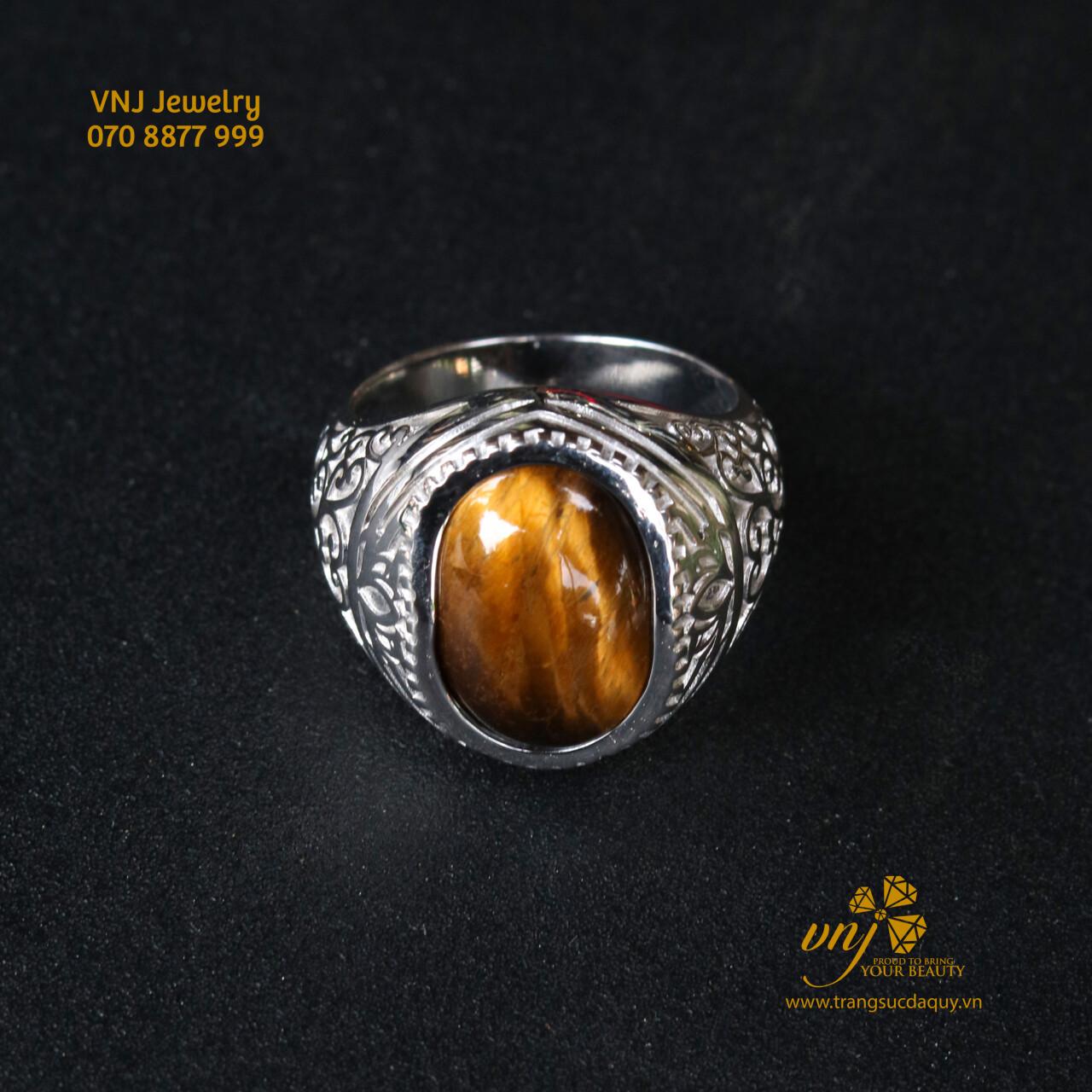 Nhẫn Nam Đá Mắt Hổ NM171 - Ảnh 4