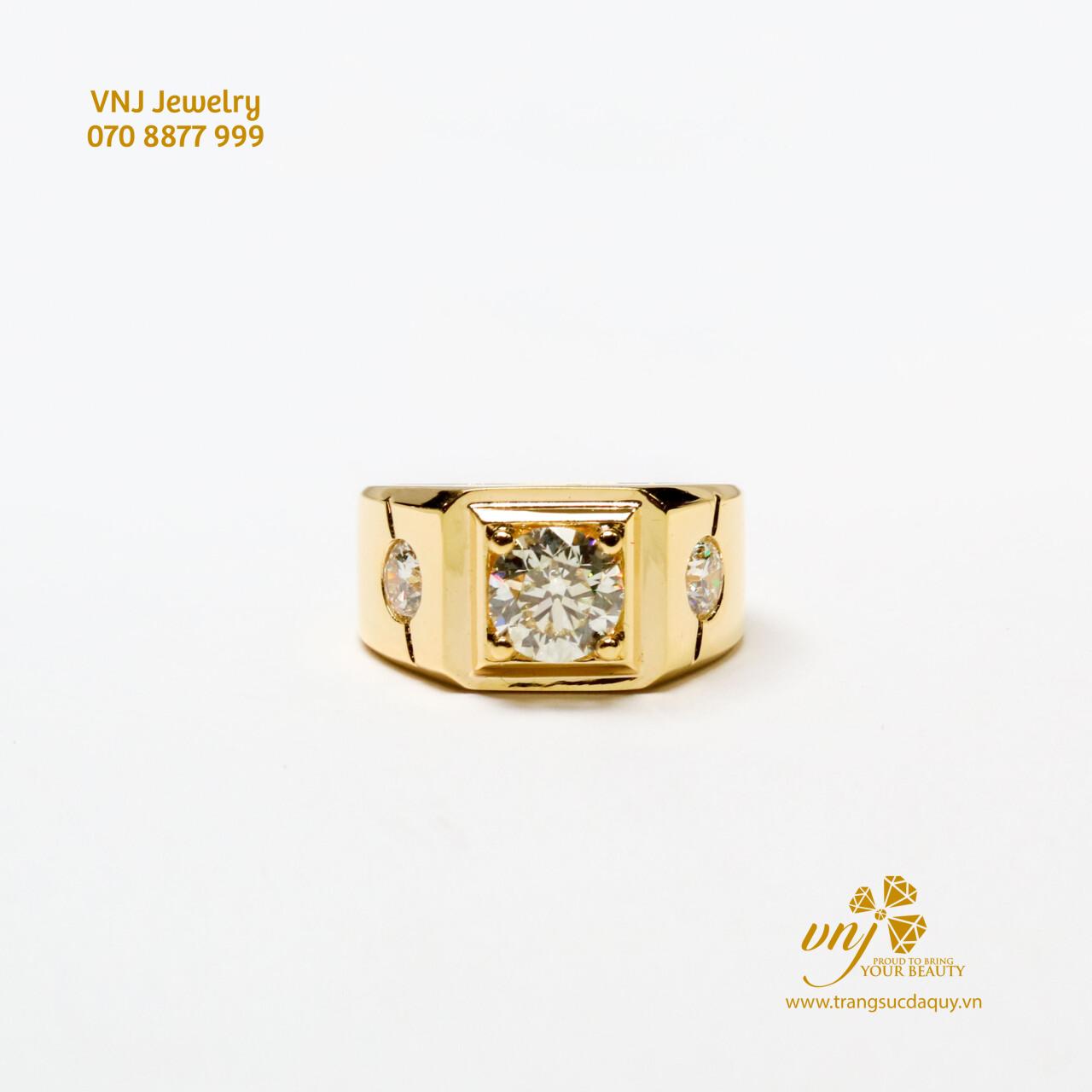 Nhẫn Signet Kim Cương - Moissanite MN170 - Ảnh 4