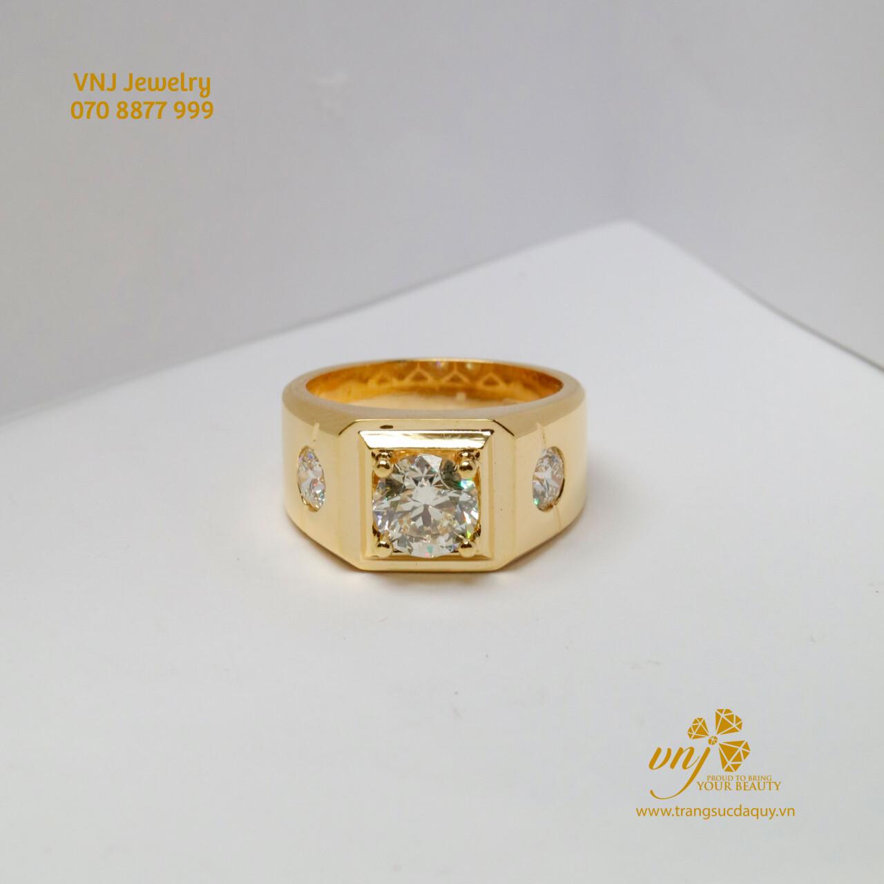 Nhẫn Signet Kim Cương - Moissanite MN170 - Ảnh 3