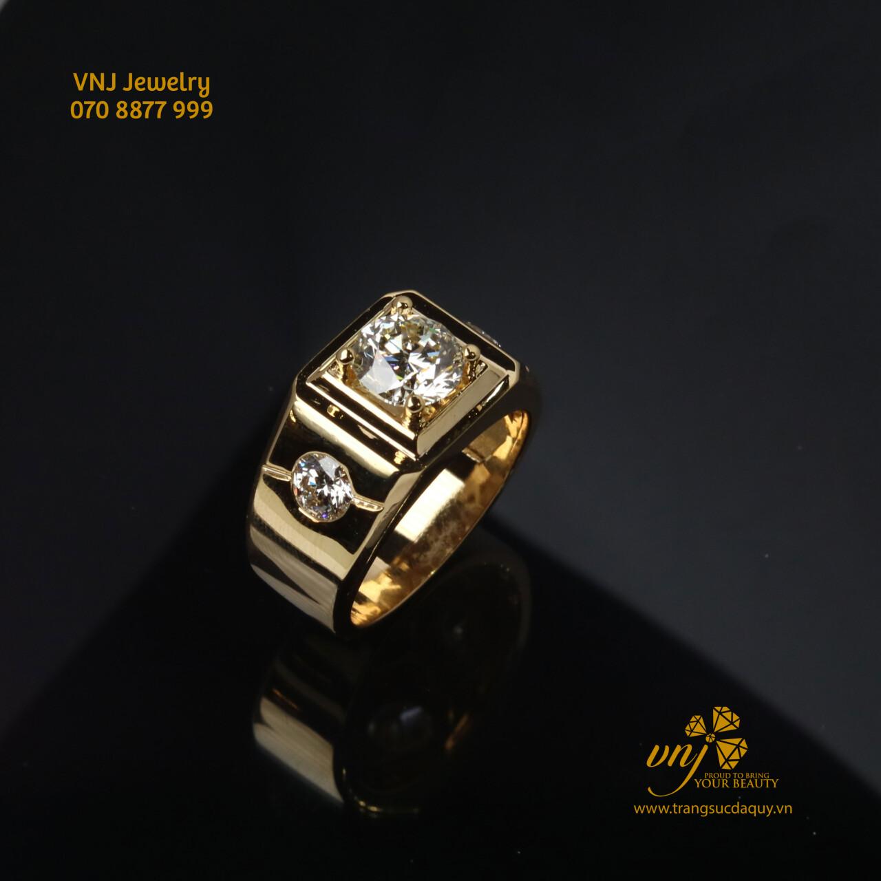 Nhẫn Signet Kim Cương - Moissanite MN170 - Ảnh 5