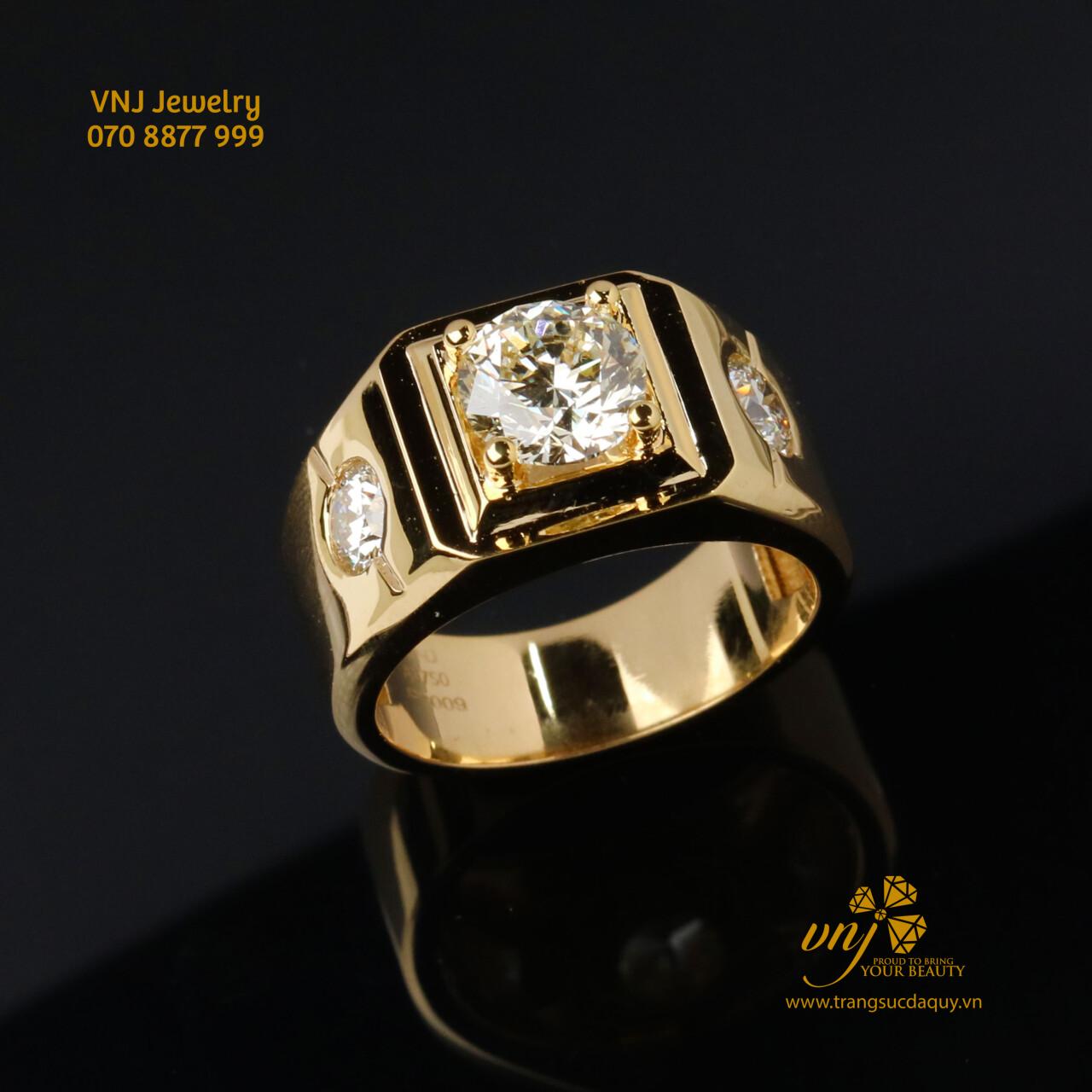 Nhẫn Signet Kim Cương - Moissanite MN170 - Ảnh 6