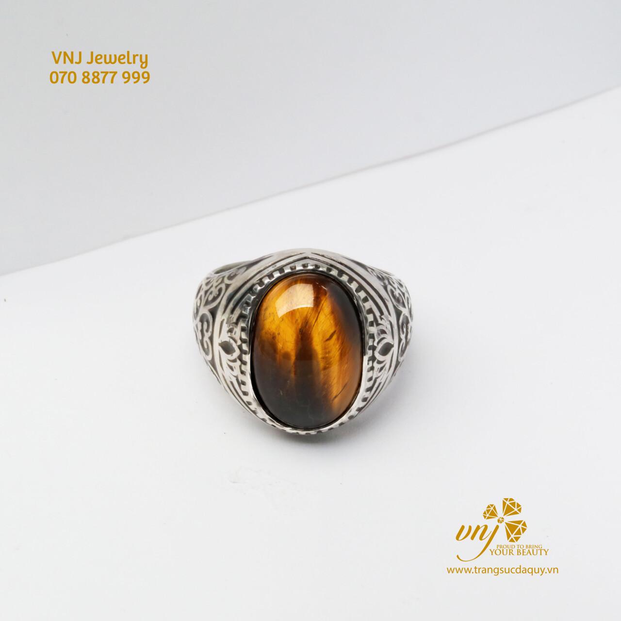 Nhẫn Nam Đá Mắt Hổ NM171 - Ảnh 2