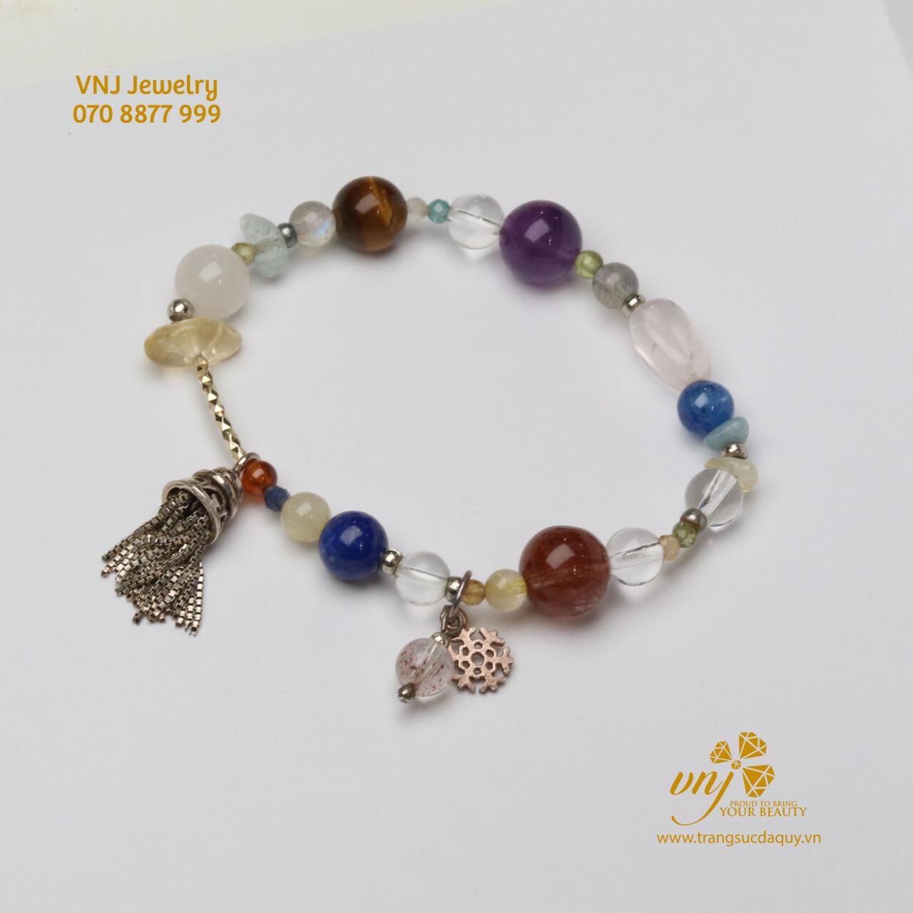 Vòng Tay Thạch Anh Mix Kyanite VS18 - Ảnh 2
