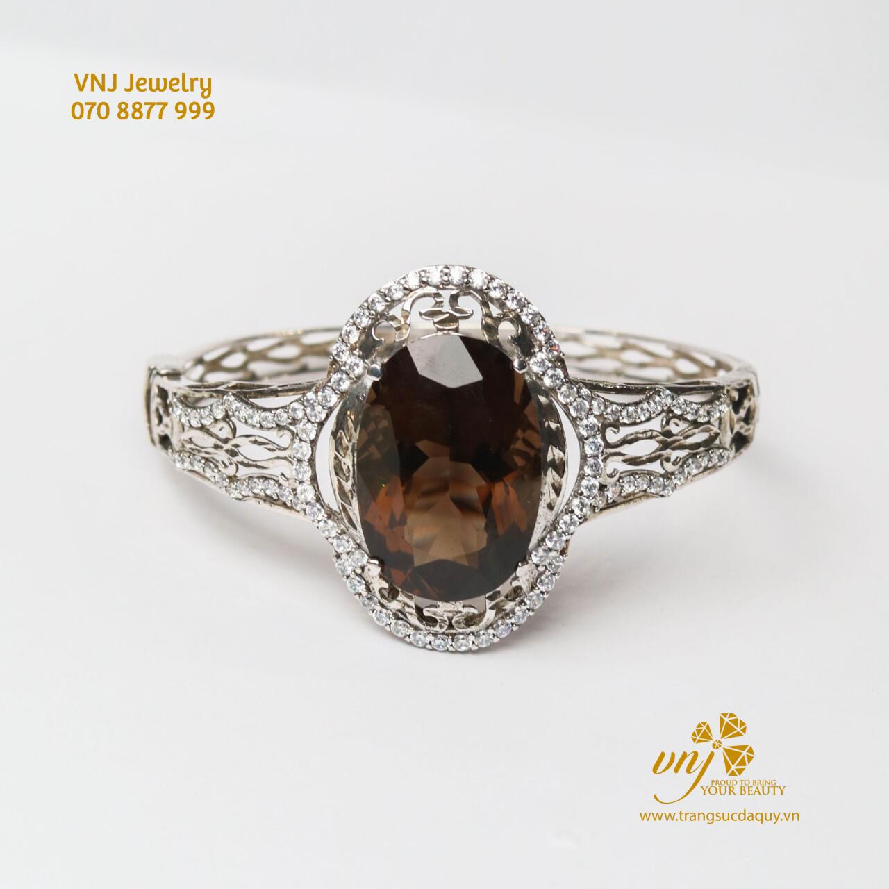 Kiềng Tay Thạch Anh Khói LTQK1 - Ảnh 2